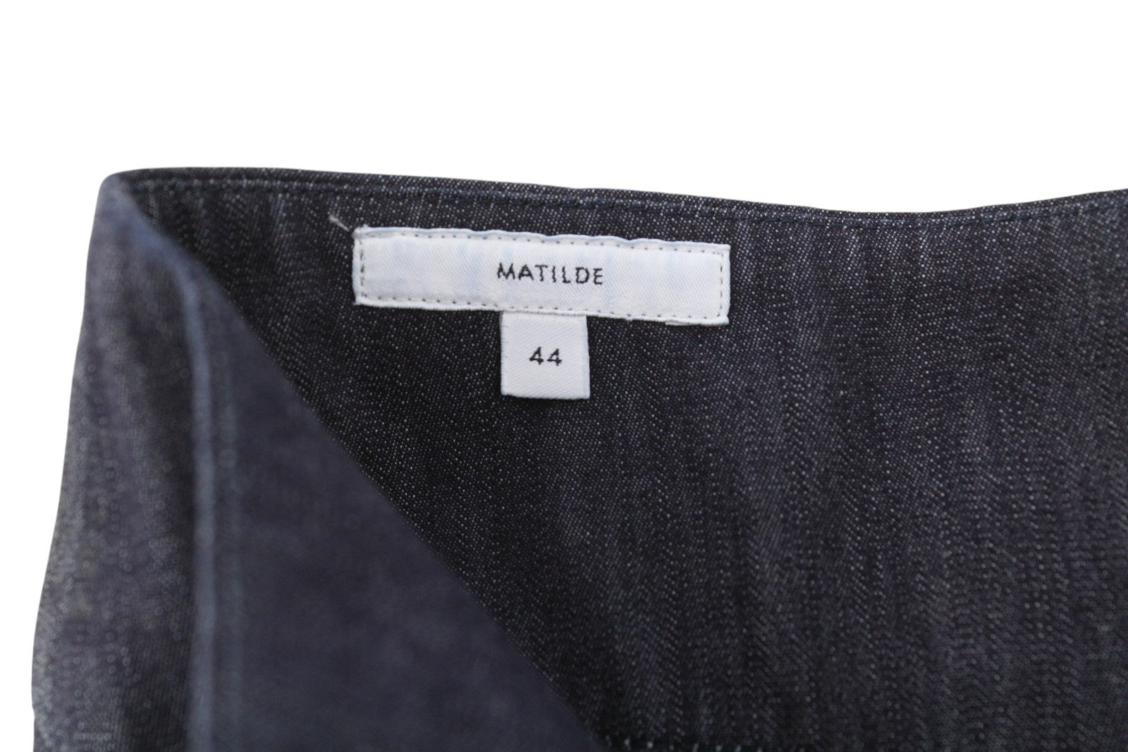 PT TORINO Matilde Women Trousers 44 W30 Denim Look Flared Hight Waist Zip Blue