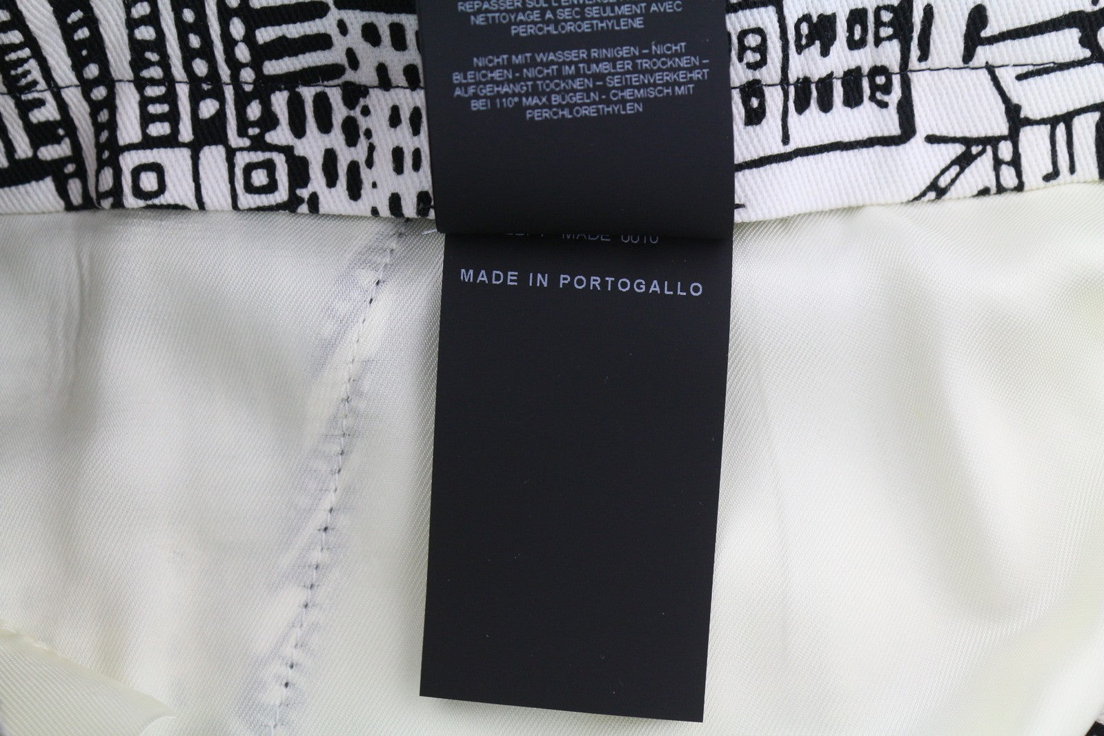 PT TORINO Jaine Women Trousers 46 W32 City Print Bootcut Ankle Length RRP€249