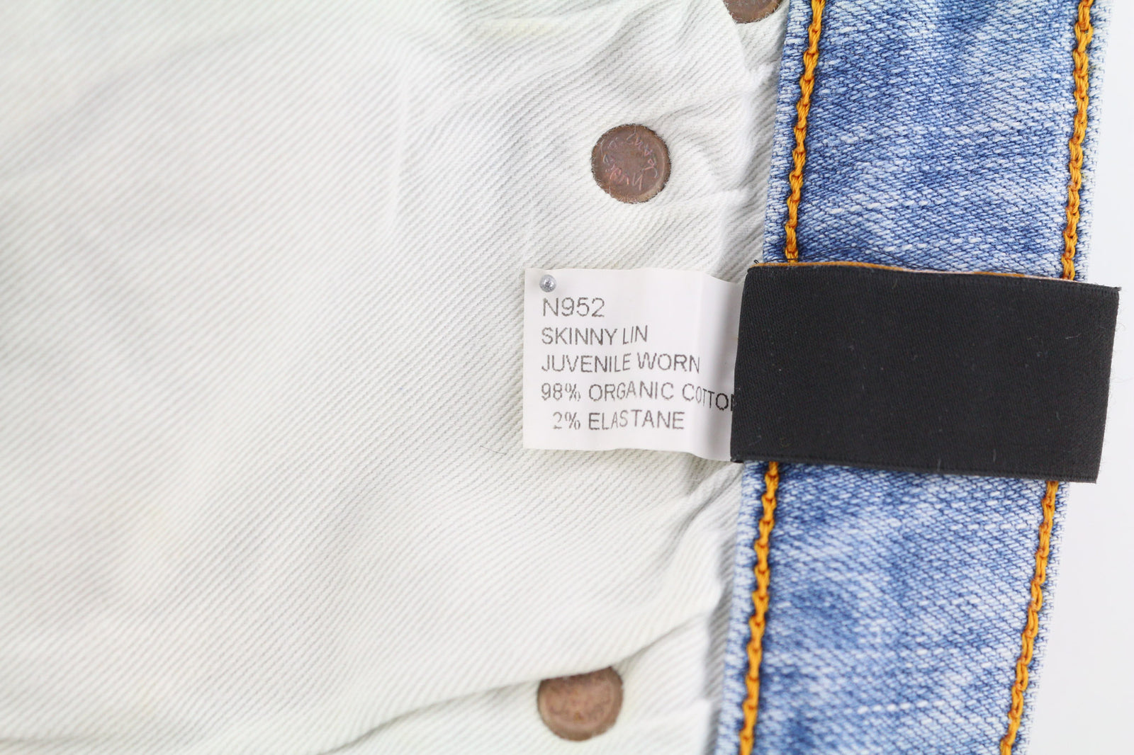 NUDIE JEANS Skinny Lin Men Jeans W28/L34 Juvenile Worn Washed Organic Cotton