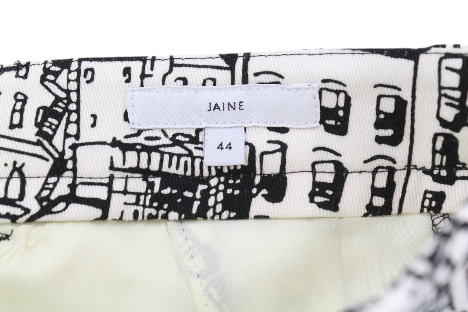 PT TORINO Jaine Women Trousers 44 W31 City Print Bootcut Ankle Length RRP€249