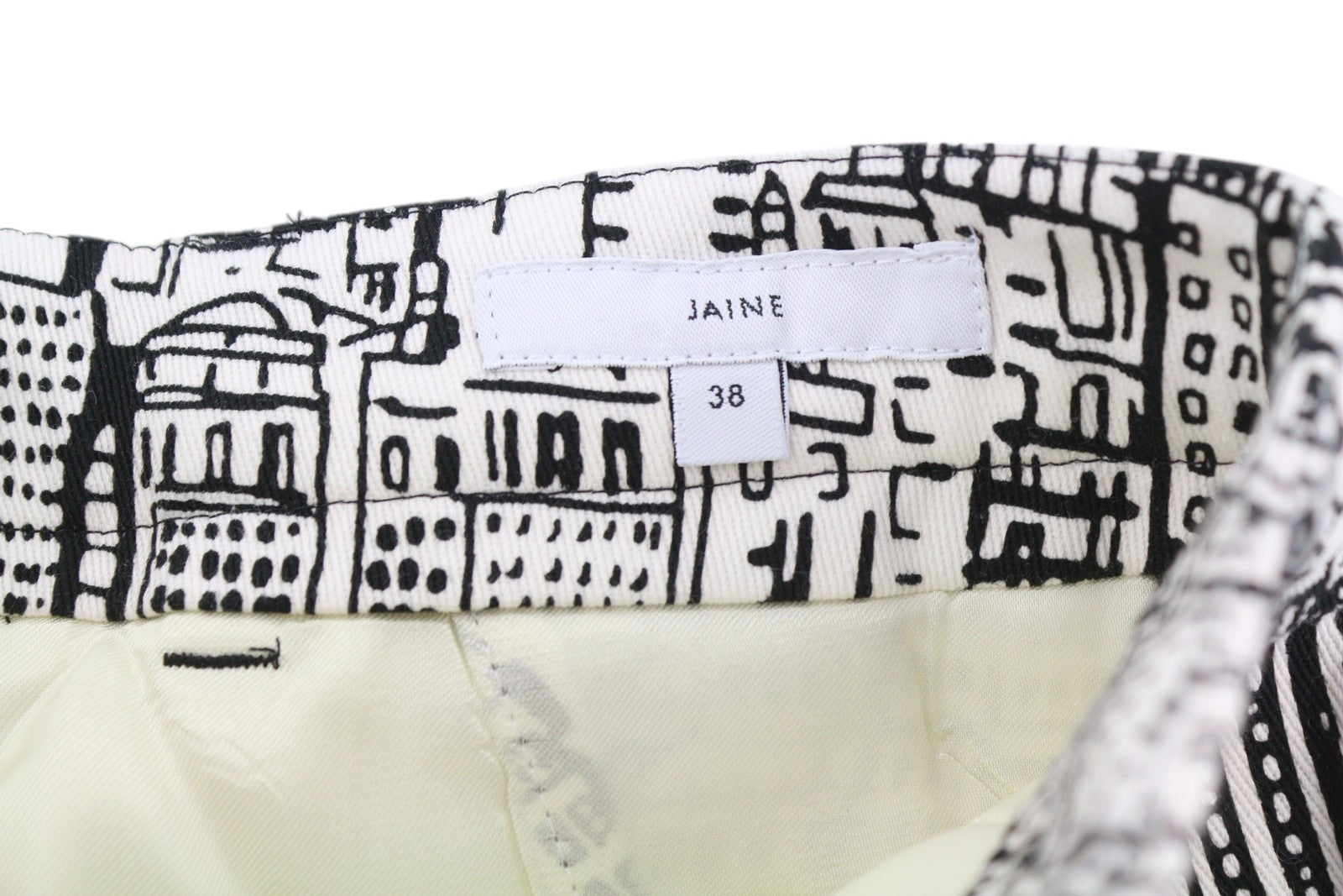 PT TORINO Jaine Women Trousers 38 W27 City Print Bootcut Ankle Length RRP€249