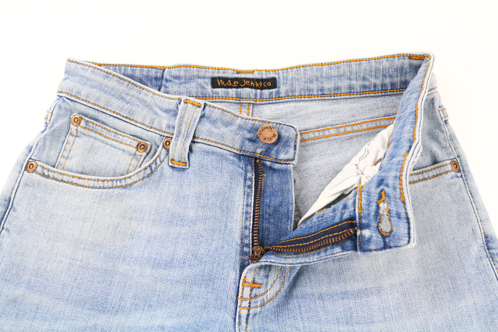 NUDIE JEANS Skinny Lin Men Jeans W28/L34 Juvenile Worn Washed Organic Cotton