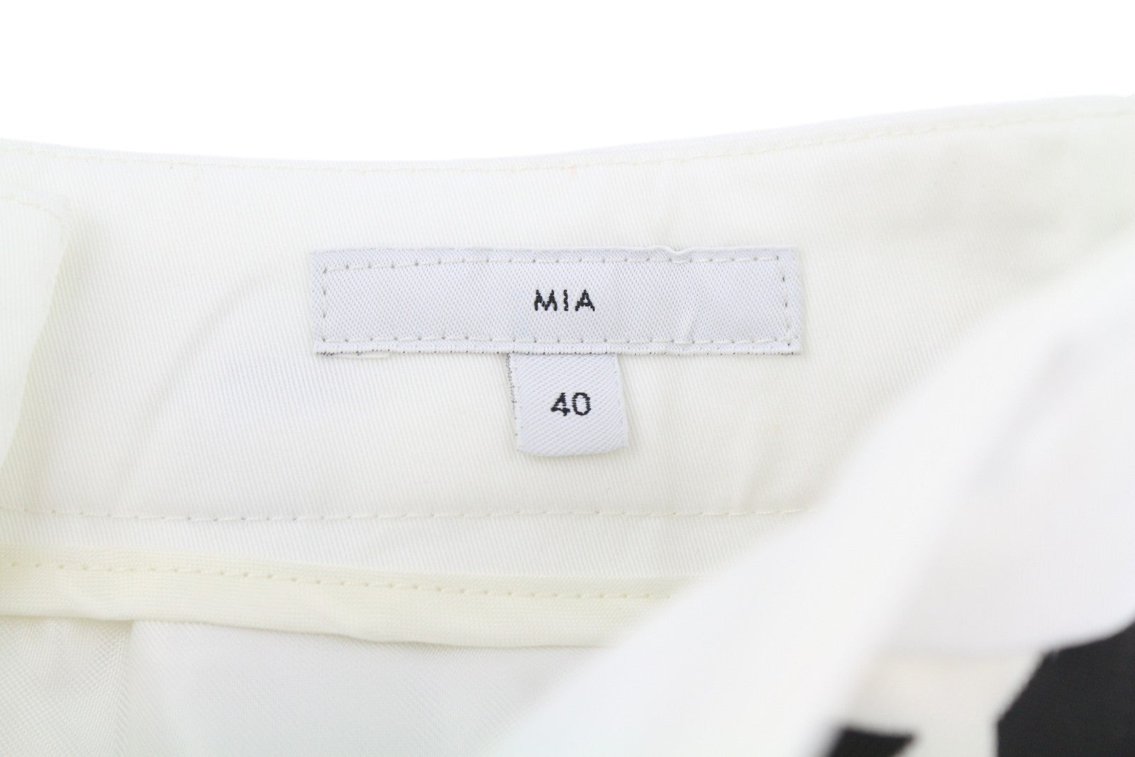 PT TORINO Mia Women Trousers 40 W25 White Flared Leg Patterned Ankle Length