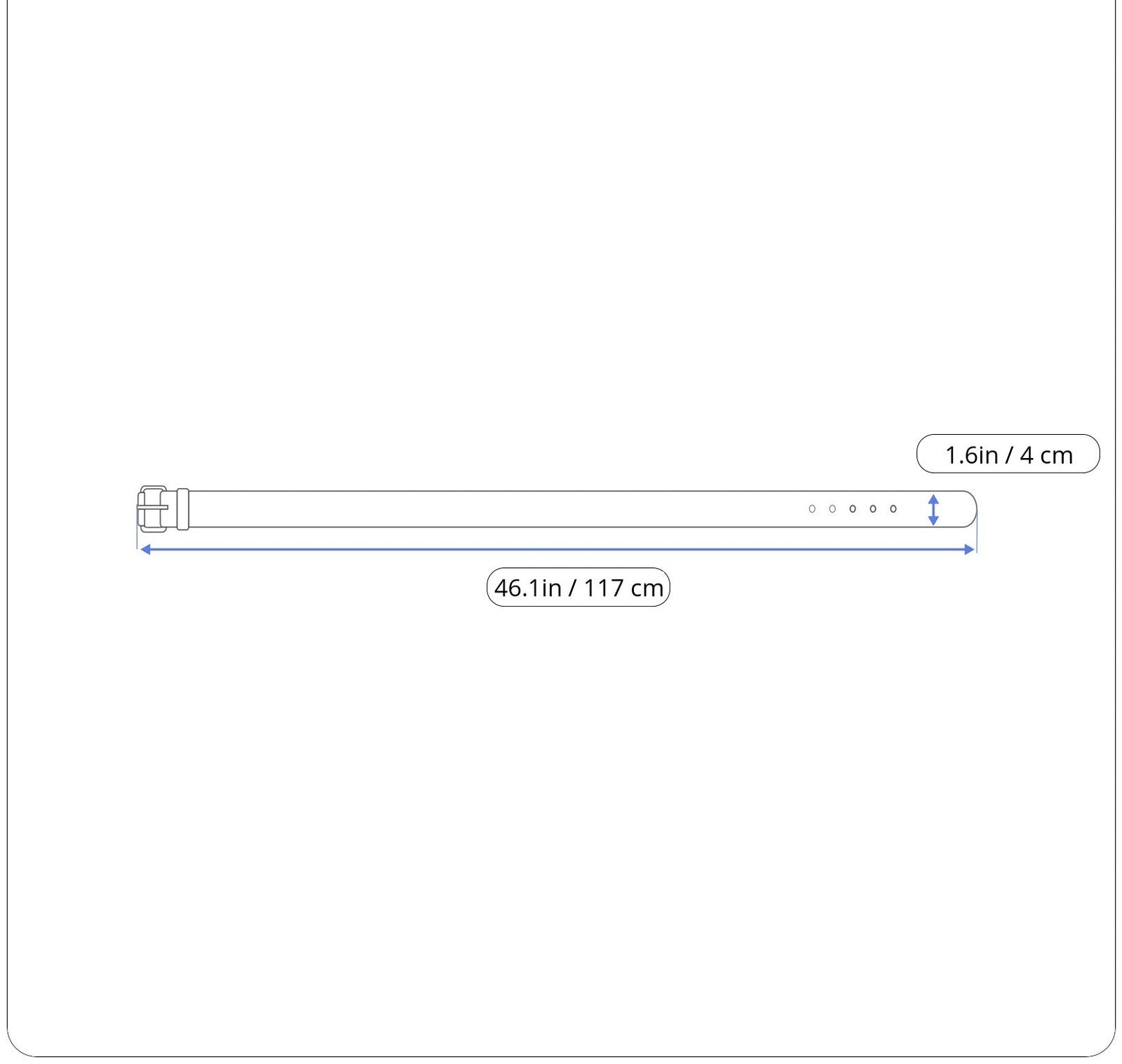 HARMONT & BLAINE Leather Belt 115cm Beige Orange Square-End Design