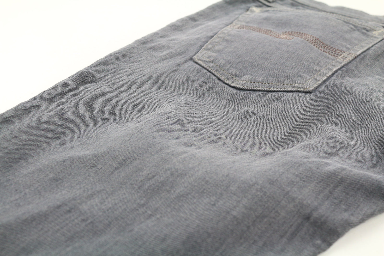 NUDIE JEANS Tight Long John Men Jeans W28/L32 Organic Charcoal Washed Slim Logo