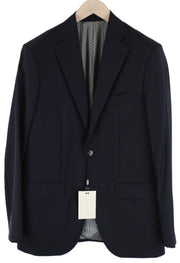 SUITSUPPLY Lazio Blazer UK38 Men's Navy Wool Vented Single-Breasted