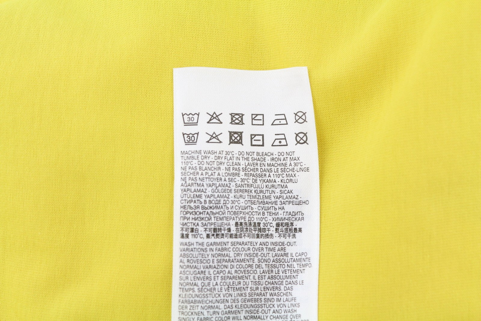 DIESEL T-Diegor-K50 Men T-Shirt M Yellow Short Sleeved Crew Neck Tricot Cotton