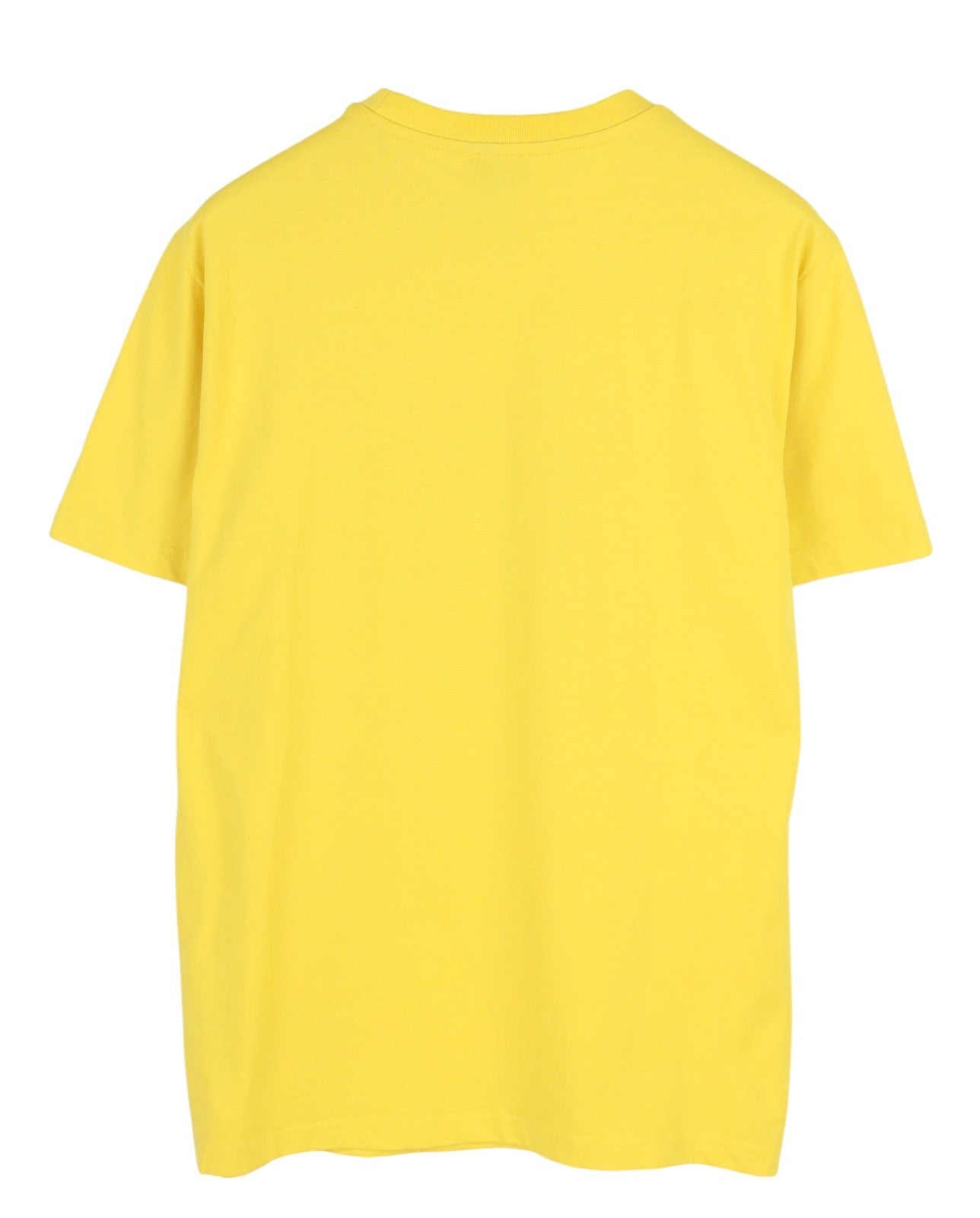 DIESEL T-Diegor-K50 Men T-Shirt XL Yellow Short Sleeved Crew Neck Tricot Cotton