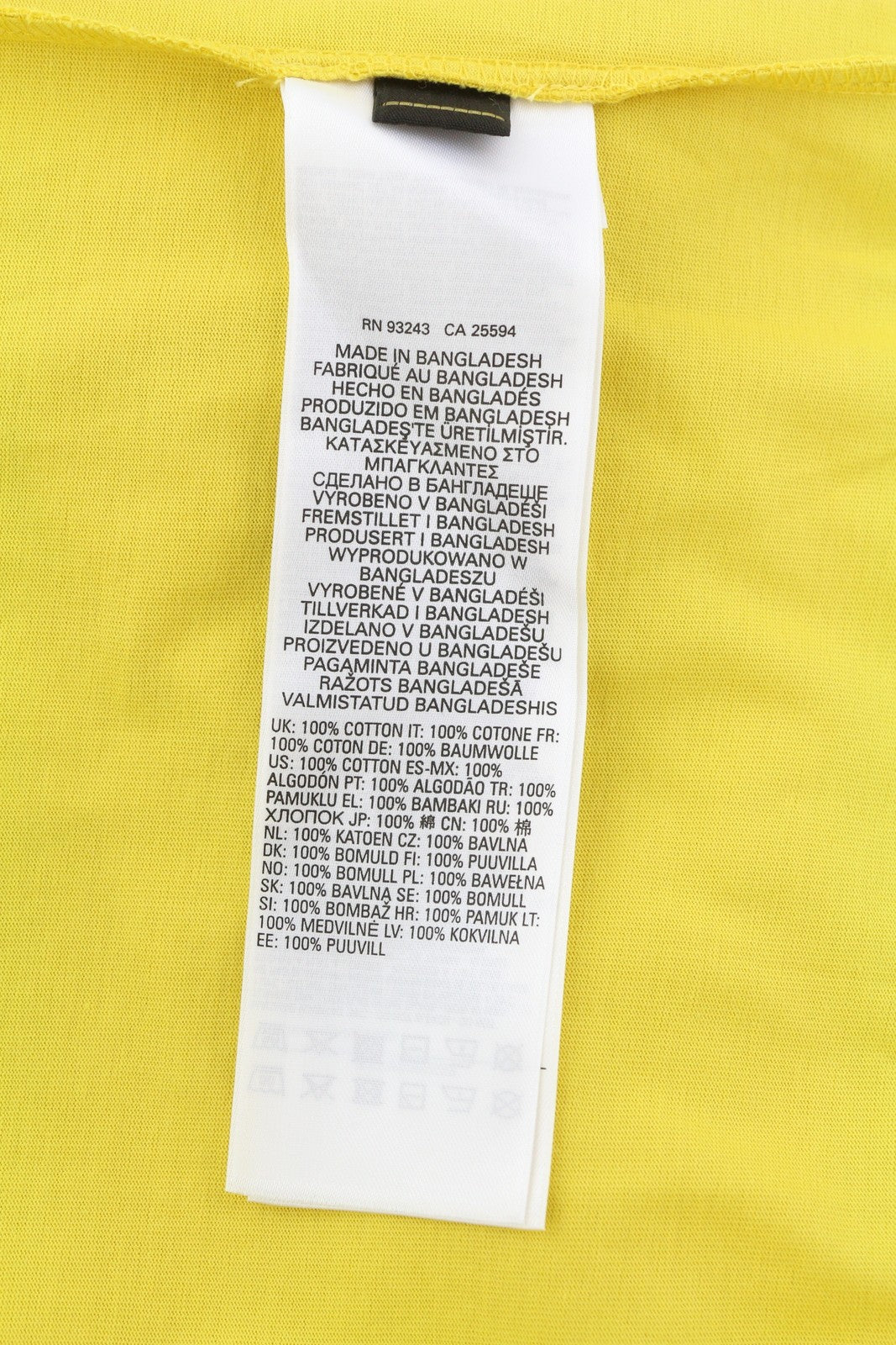 DIESEL T-Diegor-K50 Men T-Shirt XL Yellow Short Sleeved Crew Neck Tricot Cotton