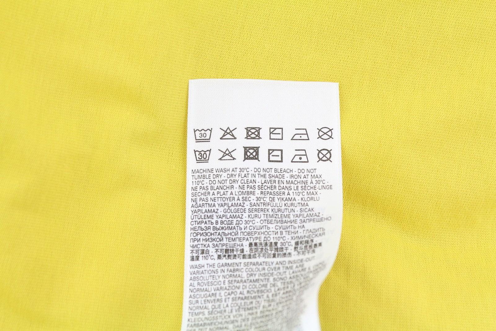 DIESEL T-Diegor-K50 Men T-Shirt XL Yellow Short Sleeved Crew Neck Tricot Cotton