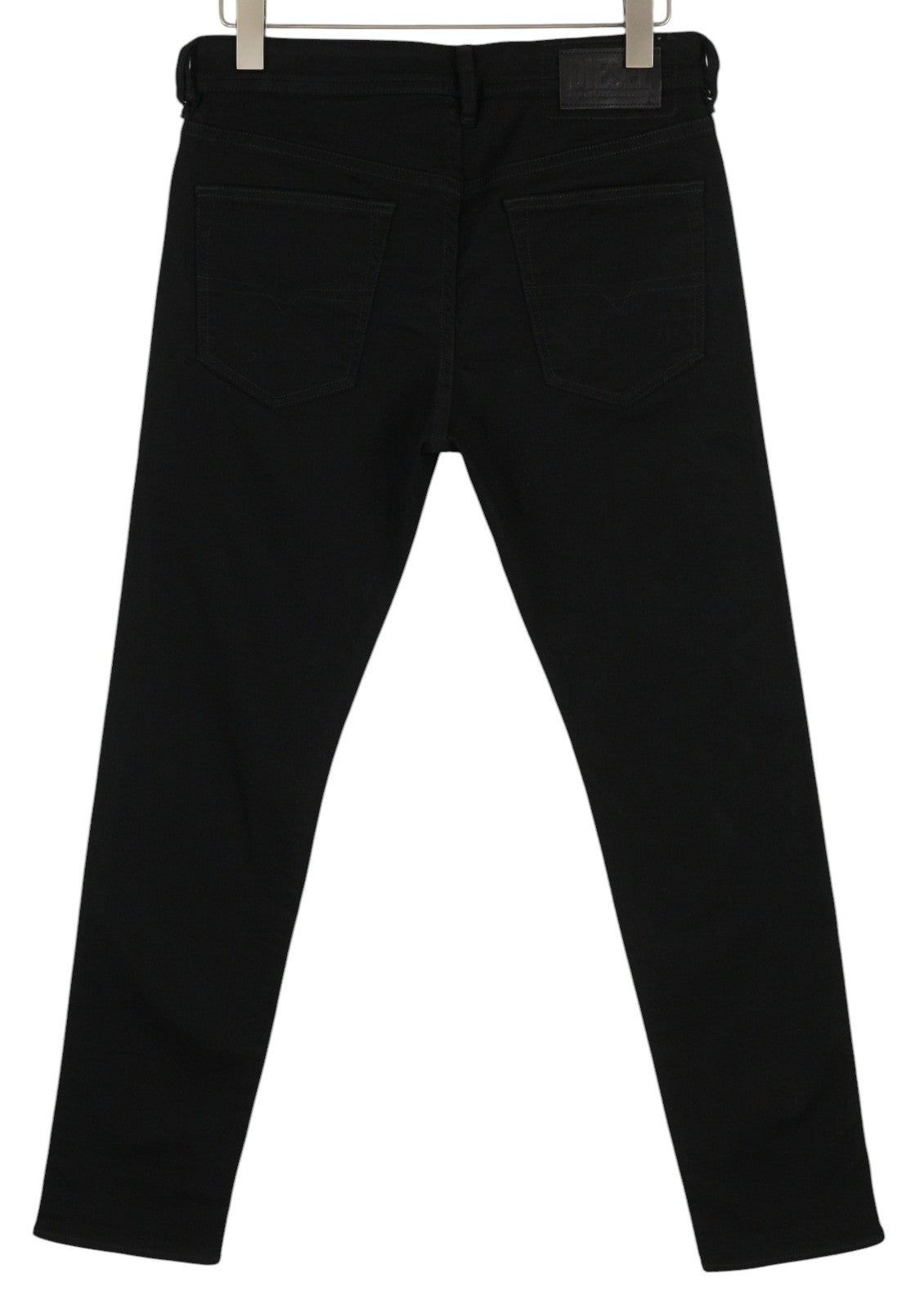 DIESEL Buster 0688H Men Jeans W31/L32 Tapered Fit Buttoned Pockets Denim Black