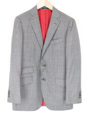 SUITSUPPLY Sienna Blazer UK38R Men's Super 130's Wool Grey Single-Breasted