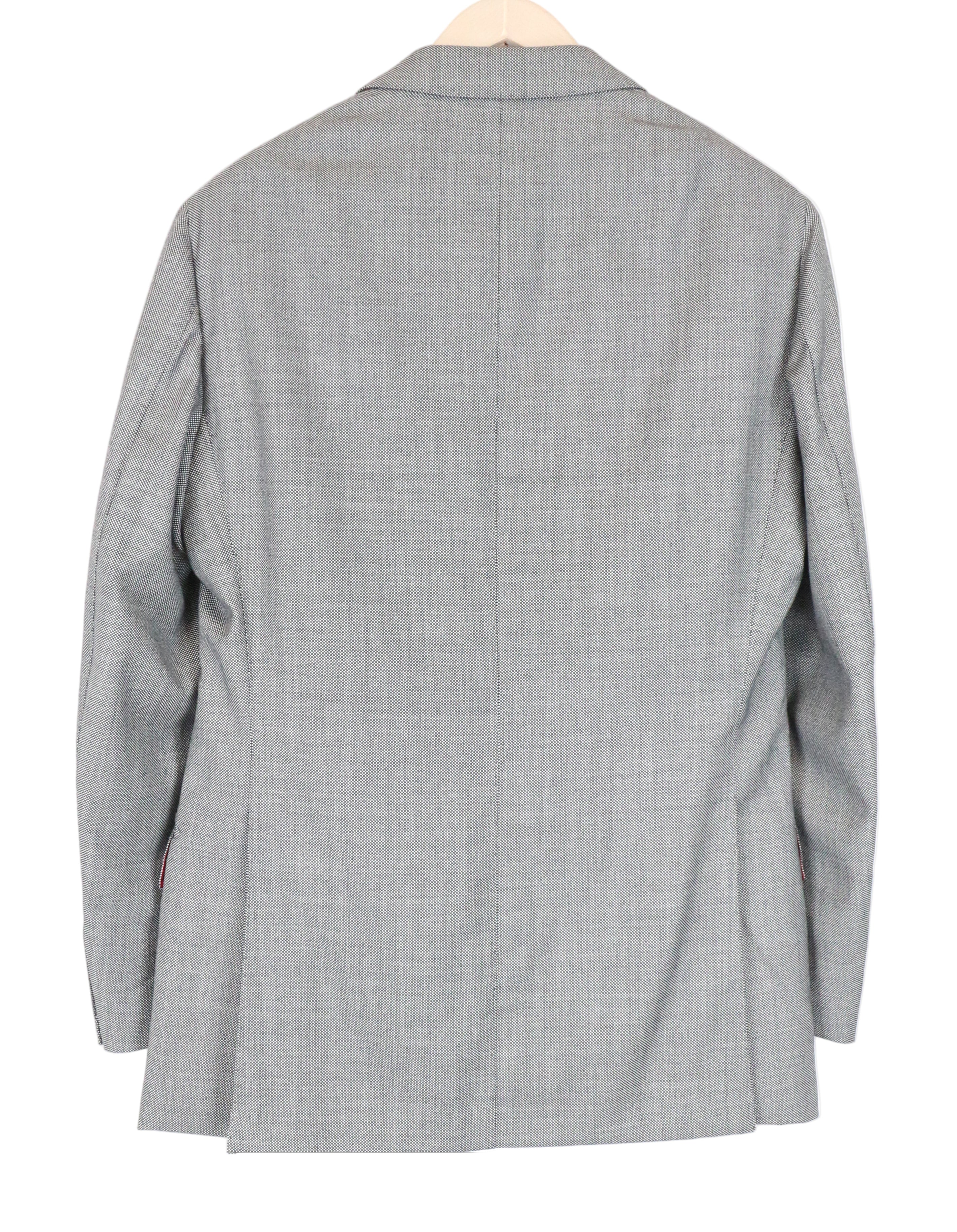 SUITSUPPLY Sienna Blazer UK38R Men's Super 130's Wool Grey Single-Breasted