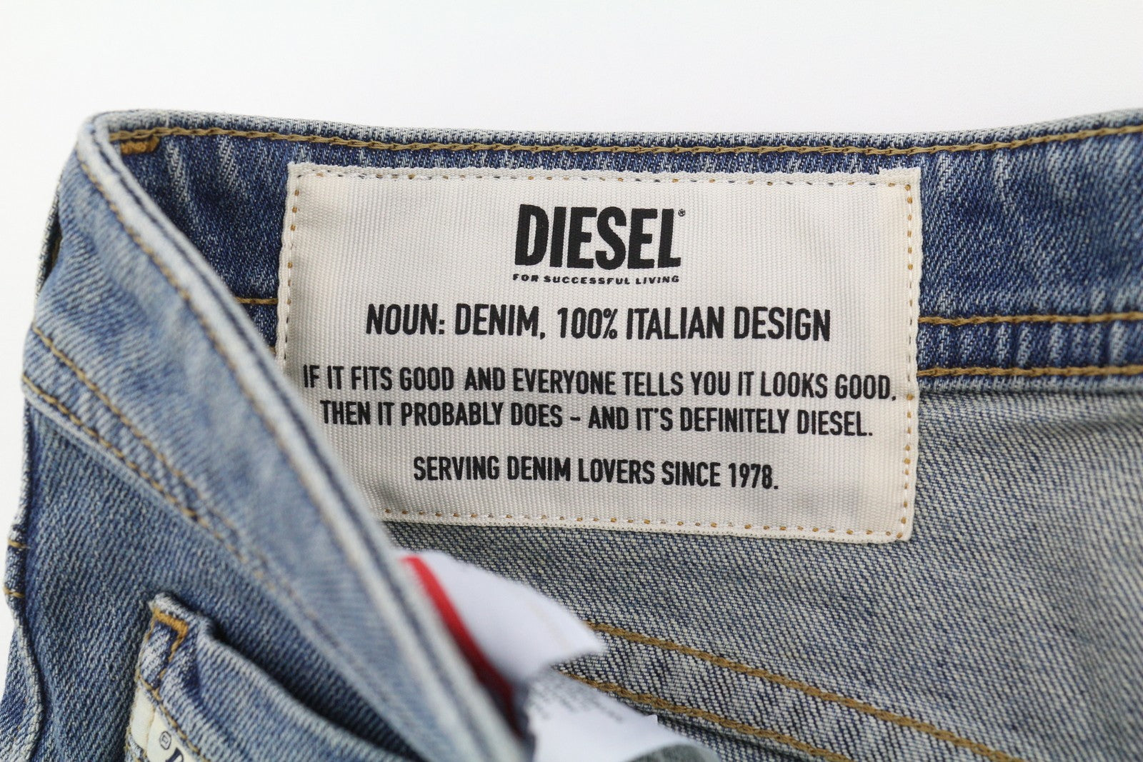 DIESEL Buster 009EI Men Jeans W31/L32 Tapered Fit Buttoned Washed Blue Denim