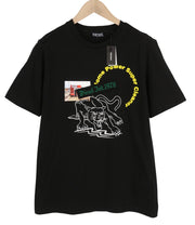 DIESEL T-Just-B60 Men T-Shirt XS Black Short Sleeve Crew Neck Tricot Patterned