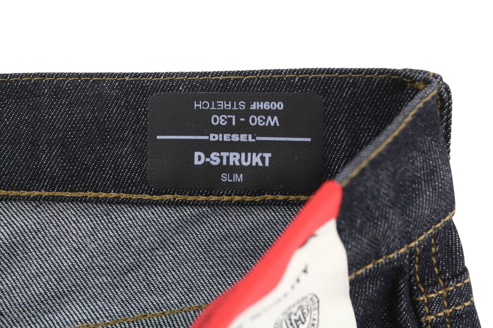 DIESEL D-Strukt 009HF Men Jeans W30/L30 Slim Stretch Zipper Dark Blue RRP€160