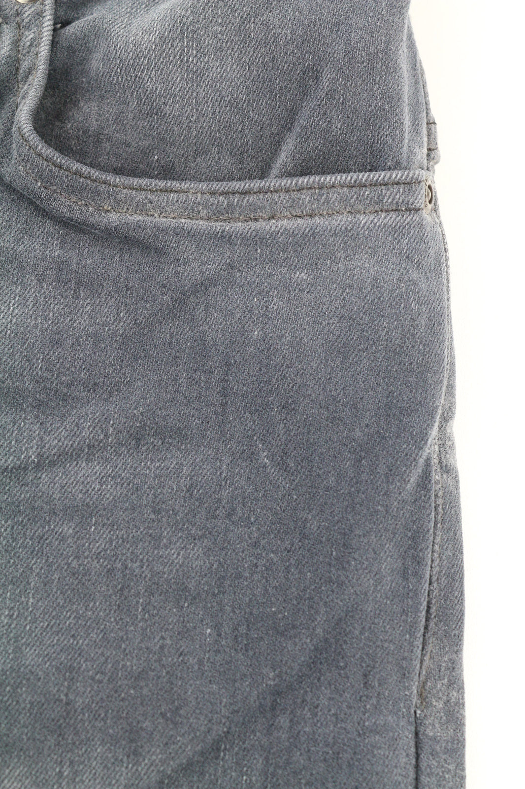 NUDIE JEANS Thin Finn Men Jeans W30/L32 Slim Fit Grey Cotton Stretch Mid-Rise