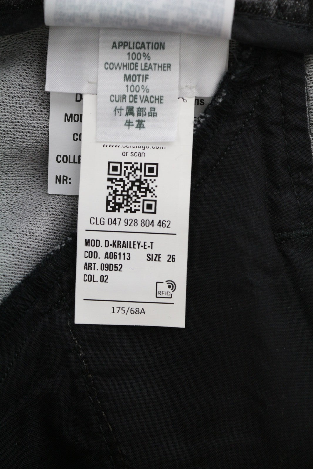 DIESEL D-Krailey-E-T 09D52 Women Jeans W26 Jogg Sweat Elastic Waist Grey RRP€250