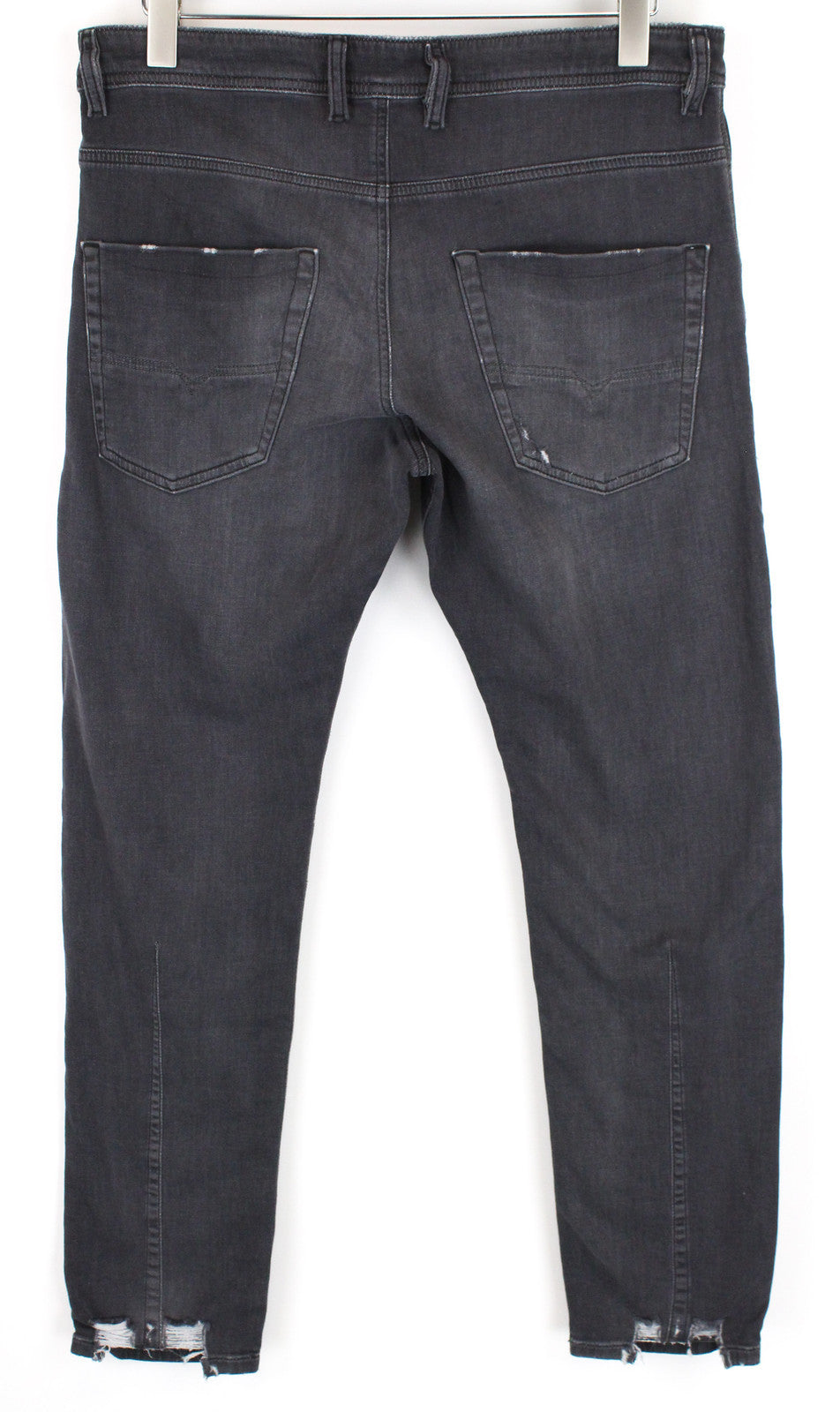 Men's DIESEL Jeans Krooley CB-NE 069EM W32 Grey Distressed Jogg Slim Stretch