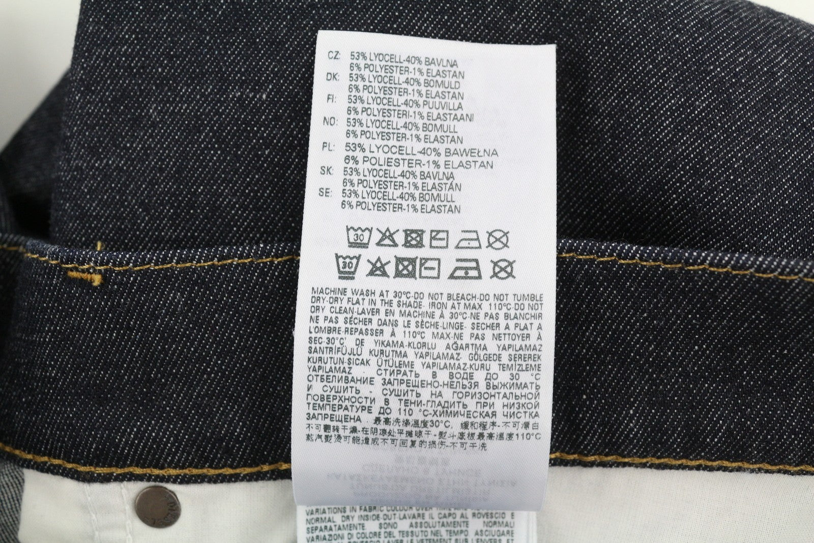 DIESEL D-Strukt 009HF Men Jeans W34/L34 Slim Fit Stretch Zipper Denim Dark Blue