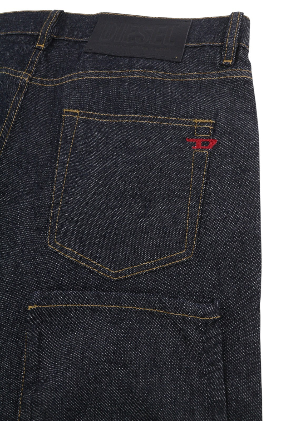 DIESEL D-Strukt 009HF Men Jeans W34/L34 Slim Fit Stretch Zipper Denim Dark Blue