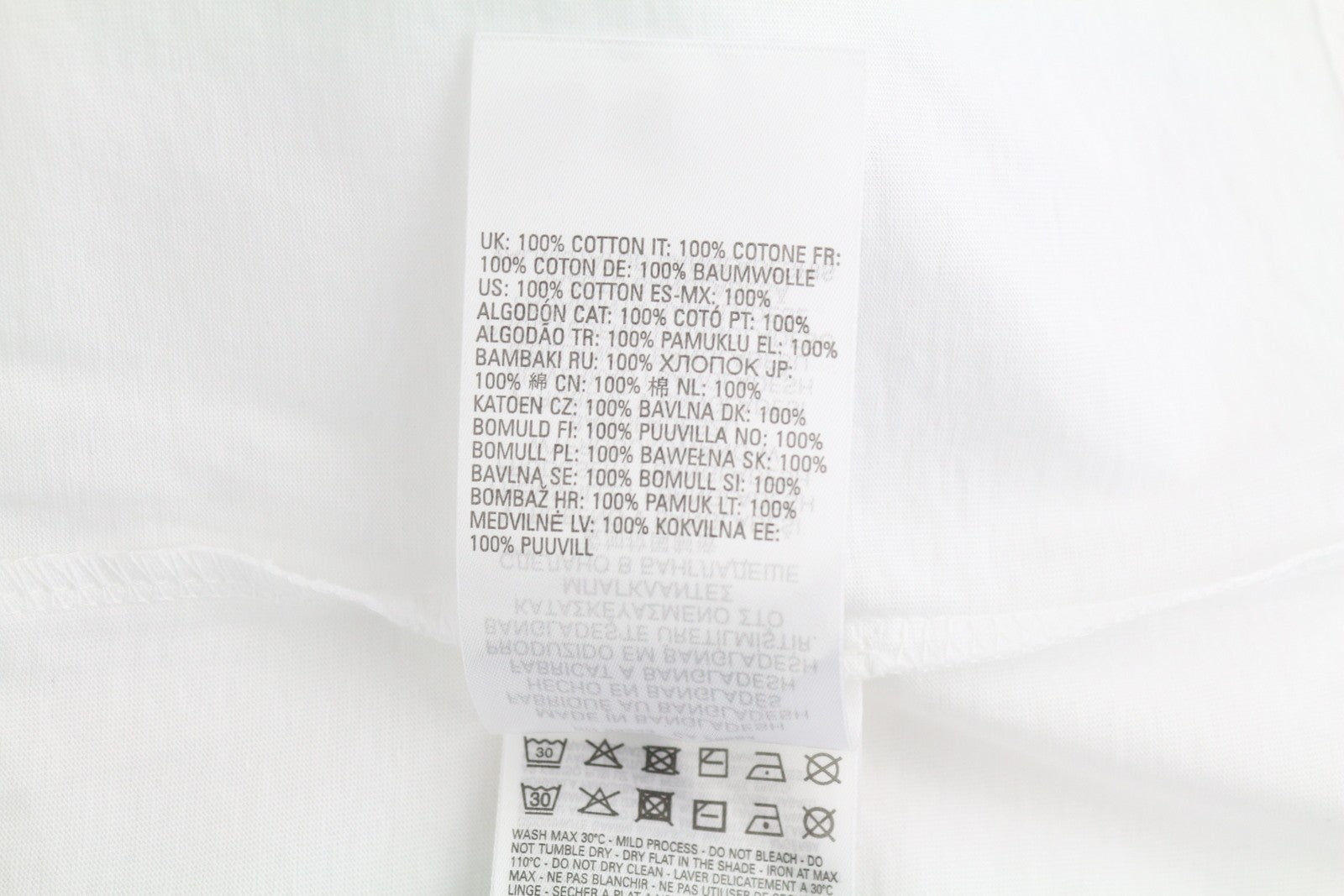 DIESEL T-Just-Small-New D Logo Men T-Shirt M White Short Sleeved Crew Cotton