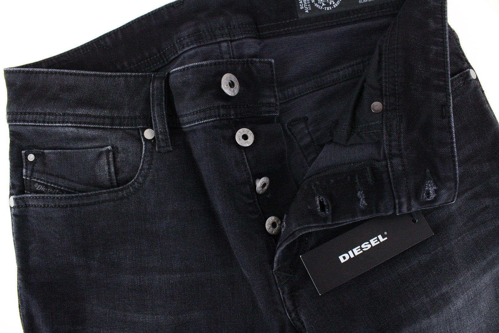 DIESEL Men's Troxer R6T80 Jeans W27/L30 Slim Skinny Stretch Cotton Grey