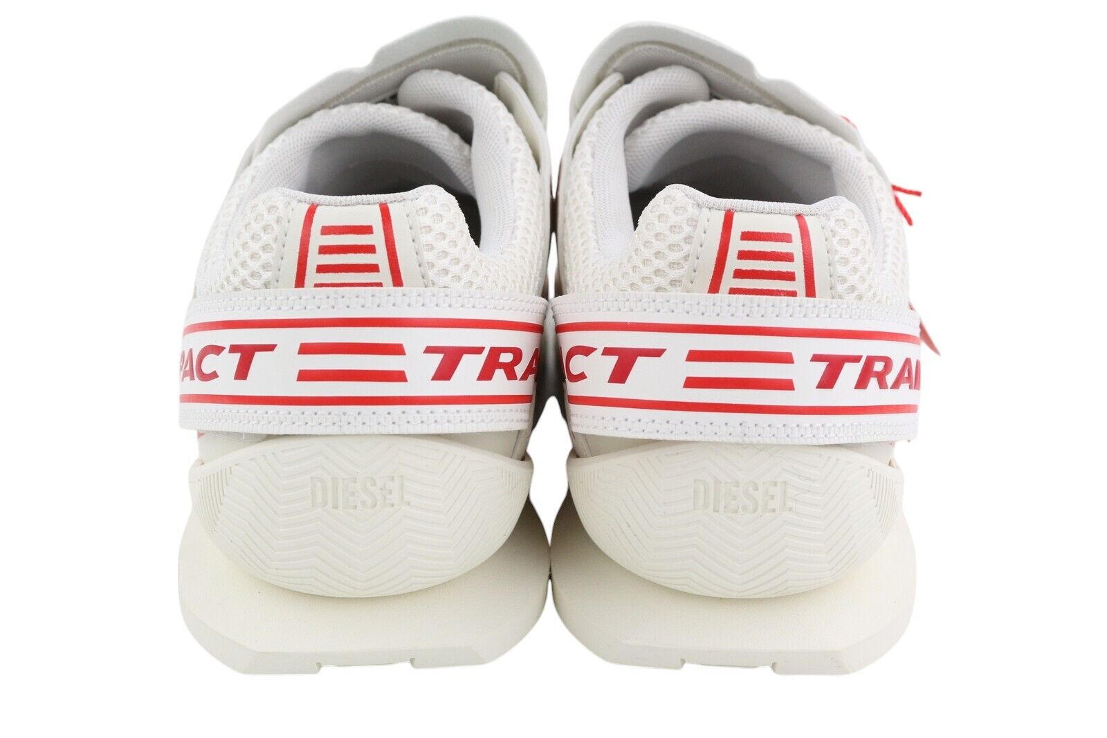 DIESEL S-Pendhio Lc Men Sneakers EU44.5 White Almond Toe Pull On Low RRP€295