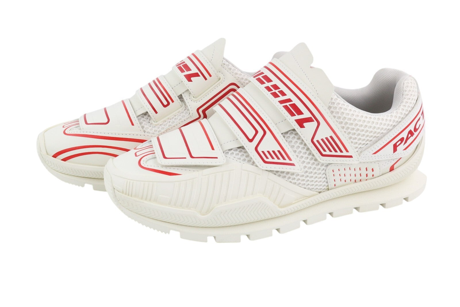 DIESEL S-Pendhio Lc Men Sneakers EU45 White Almond Toe Pull On Low Top RRP€295