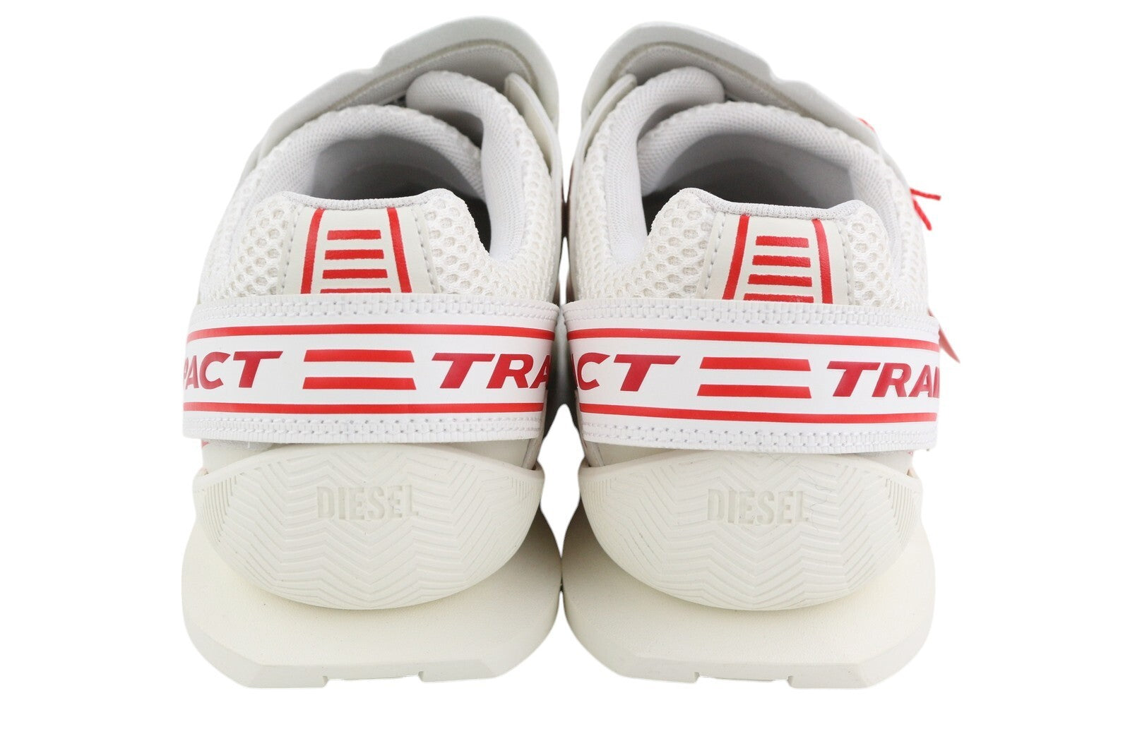 DIESEL S-Pendhio Lc Men Sneakers EU45 White Almond Toe Pull On Low Top RRP€295