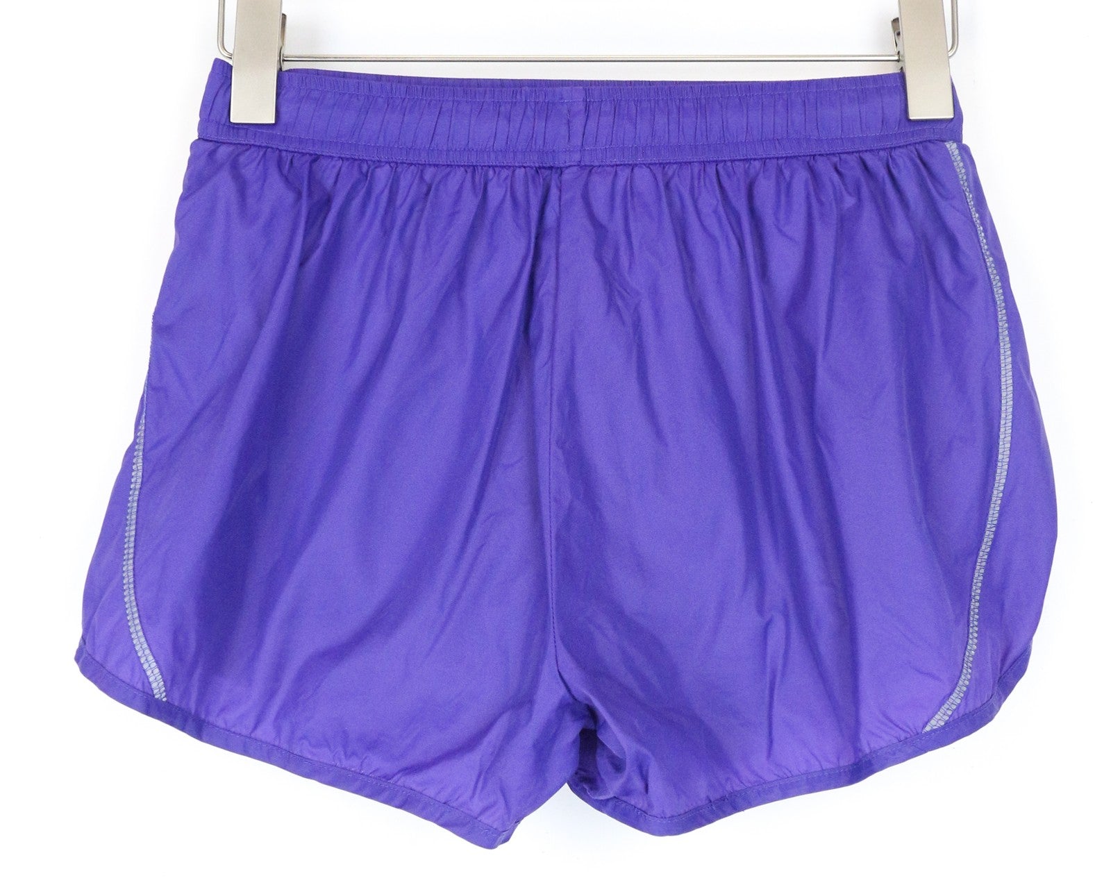 SWEATY BETTY XS Purple Gym Shorts Women's Layered Logo Pull-On Activewear