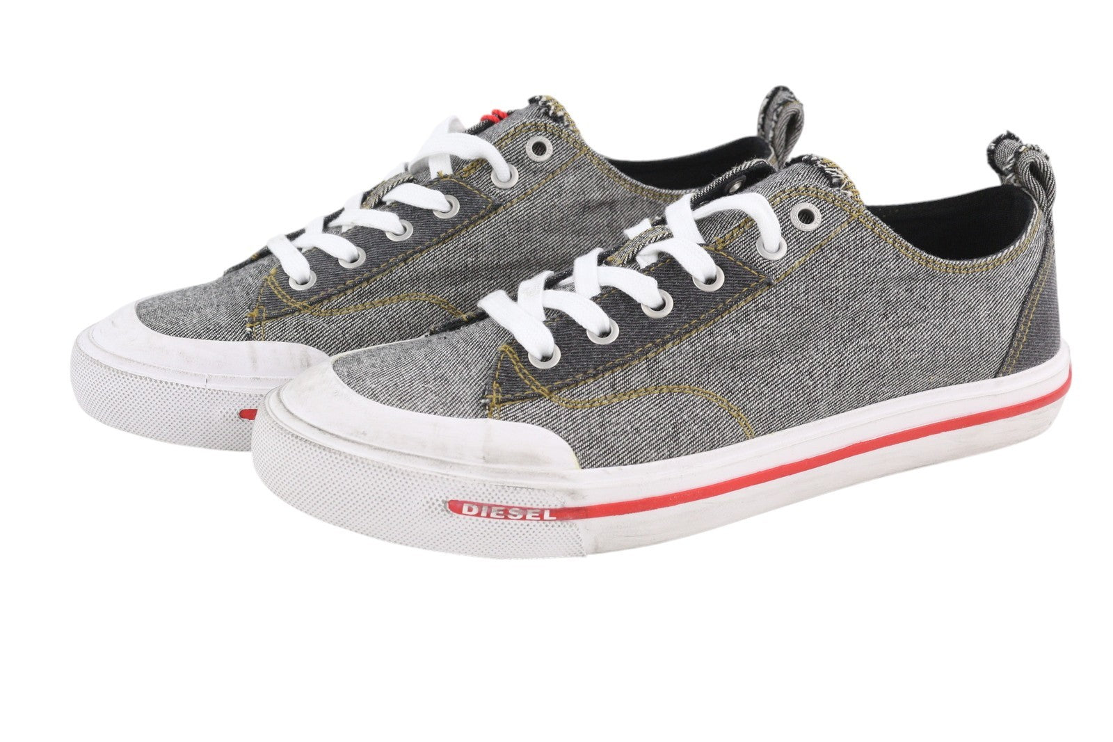 DIESEL S-Athos Low Men Sneakers EU42 Dark Low Top Laced Almond Toe RRP€175