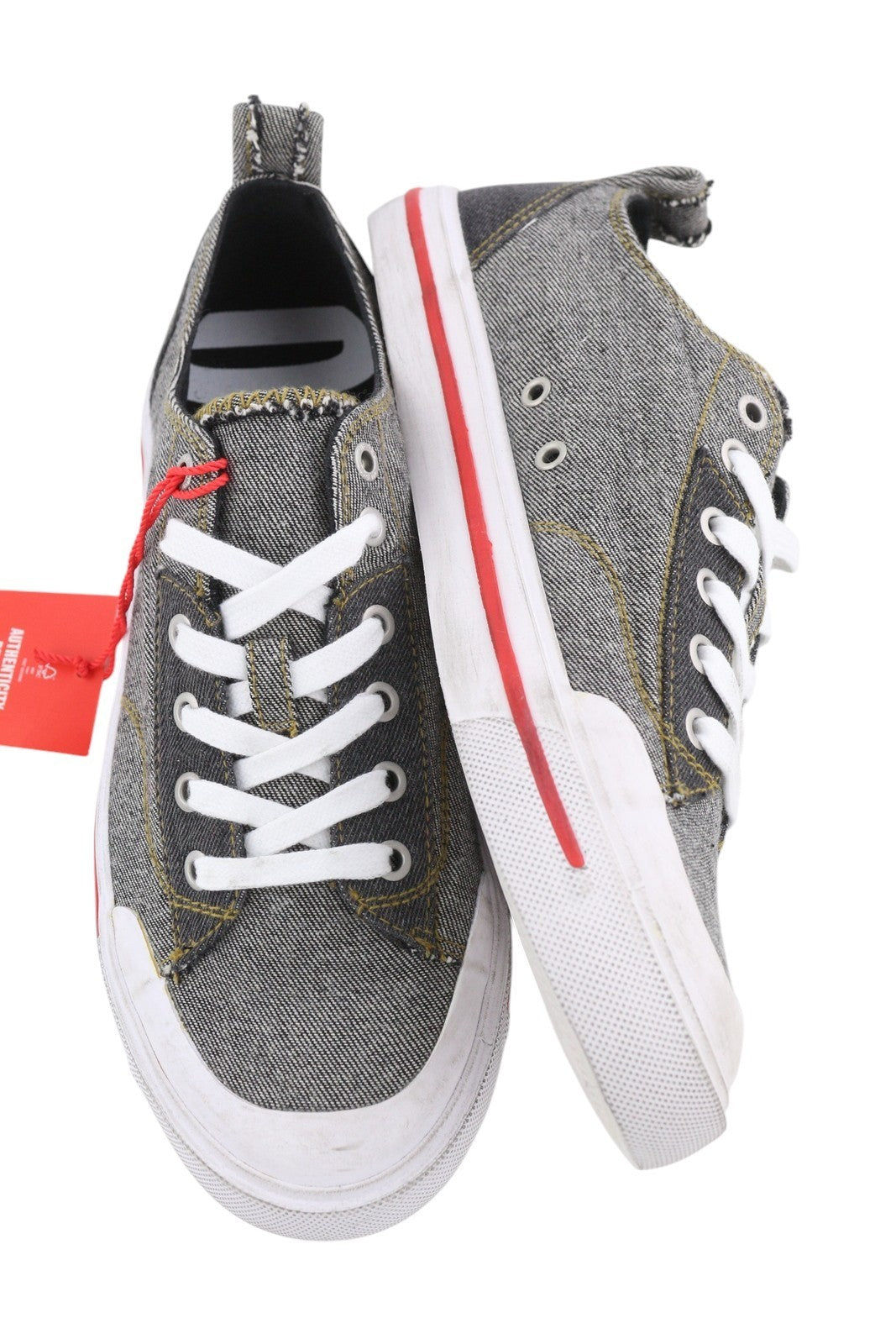 DIESEL S-Athos Low Men Sneakers EU42 Dark Low Top Laced Almond Toe RRP€175