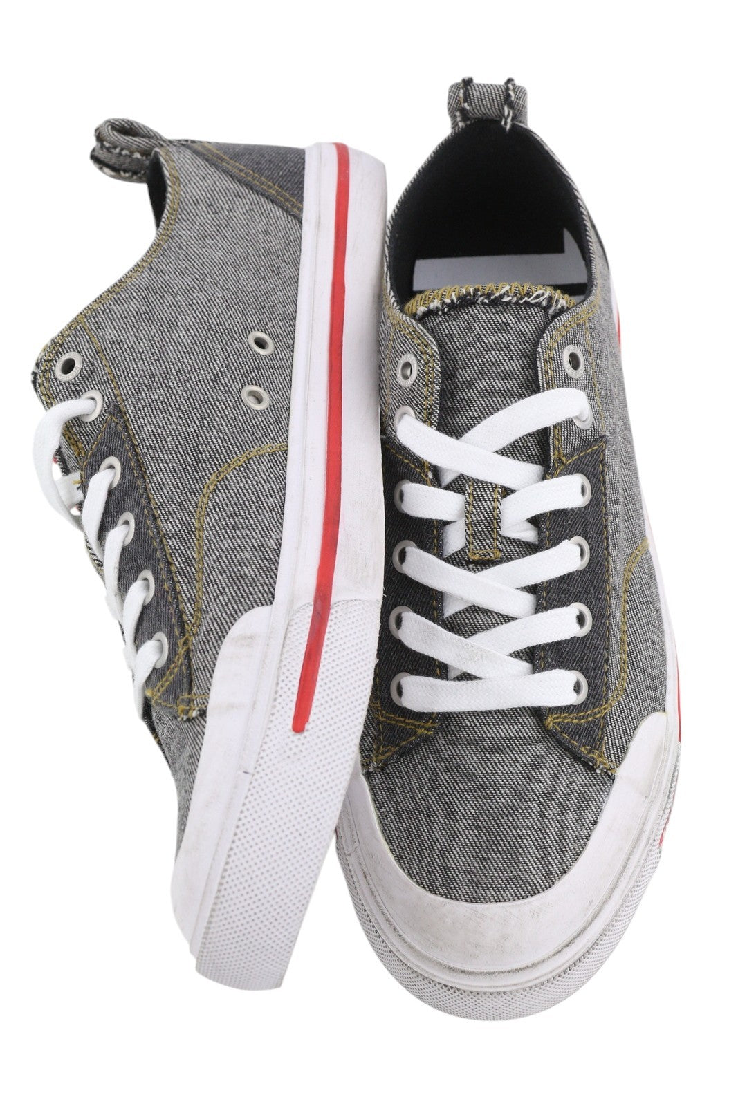 DIESEL S-Athos Low Men Sneakers EU42 Dark Low Top Laced Almond Toe RRP€175