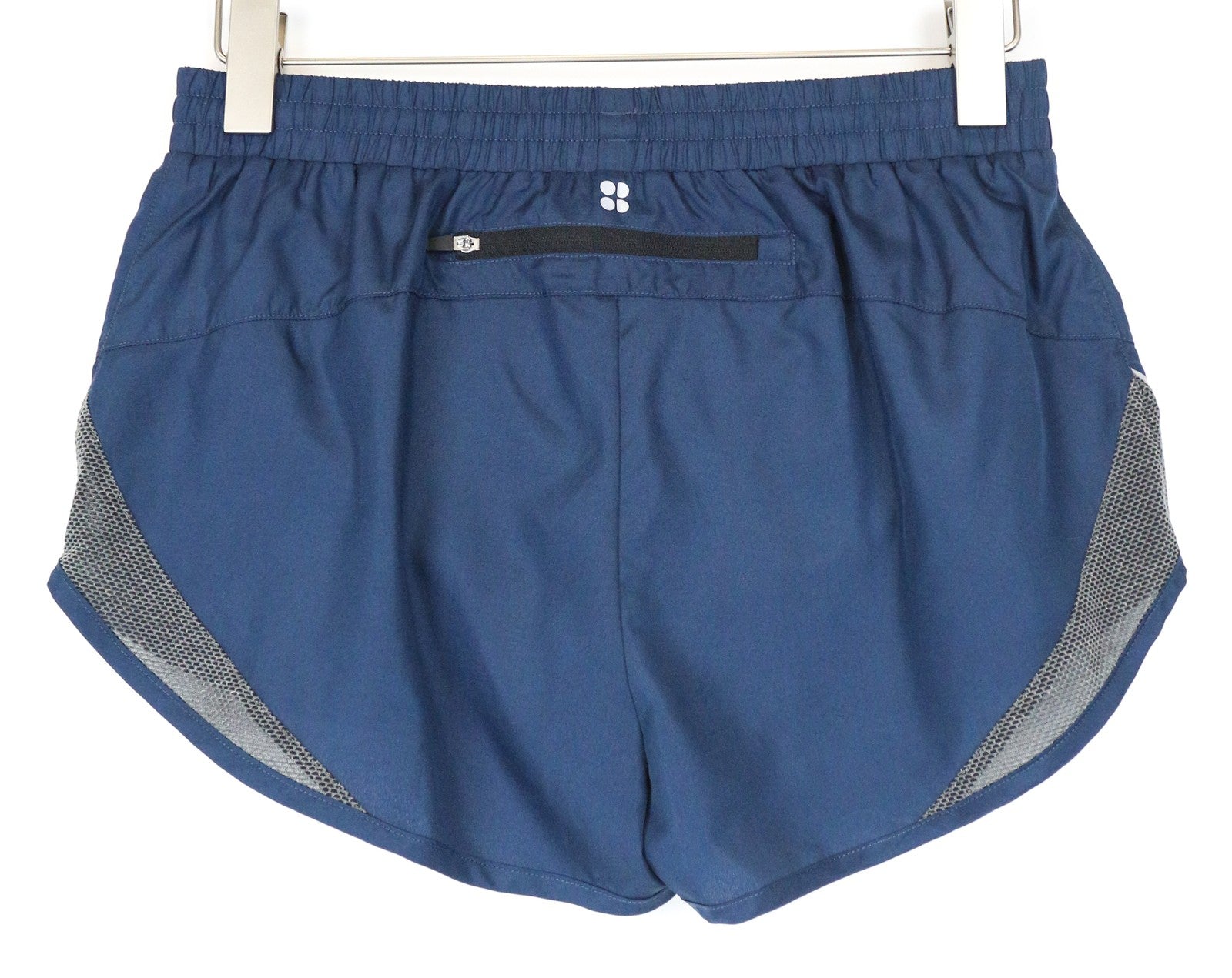 SWEATY BETTY W29 Blue Shorts Women's Zip Pocket Pull-On Sportswear Gymwear