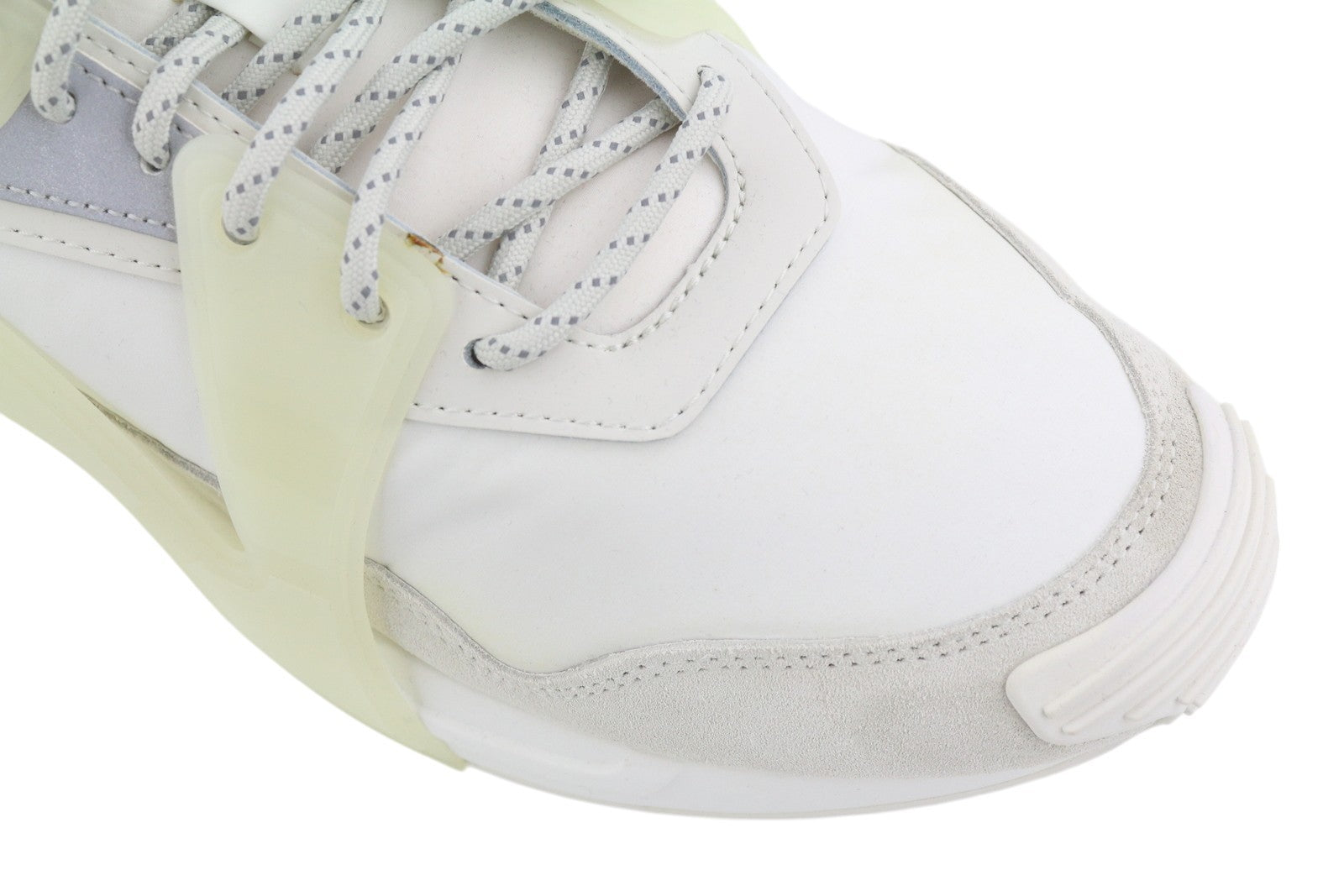 DIESEL S-Serendipity Mask Men Sneakers EU45 White Almond Toe Laced Logo RRP€130