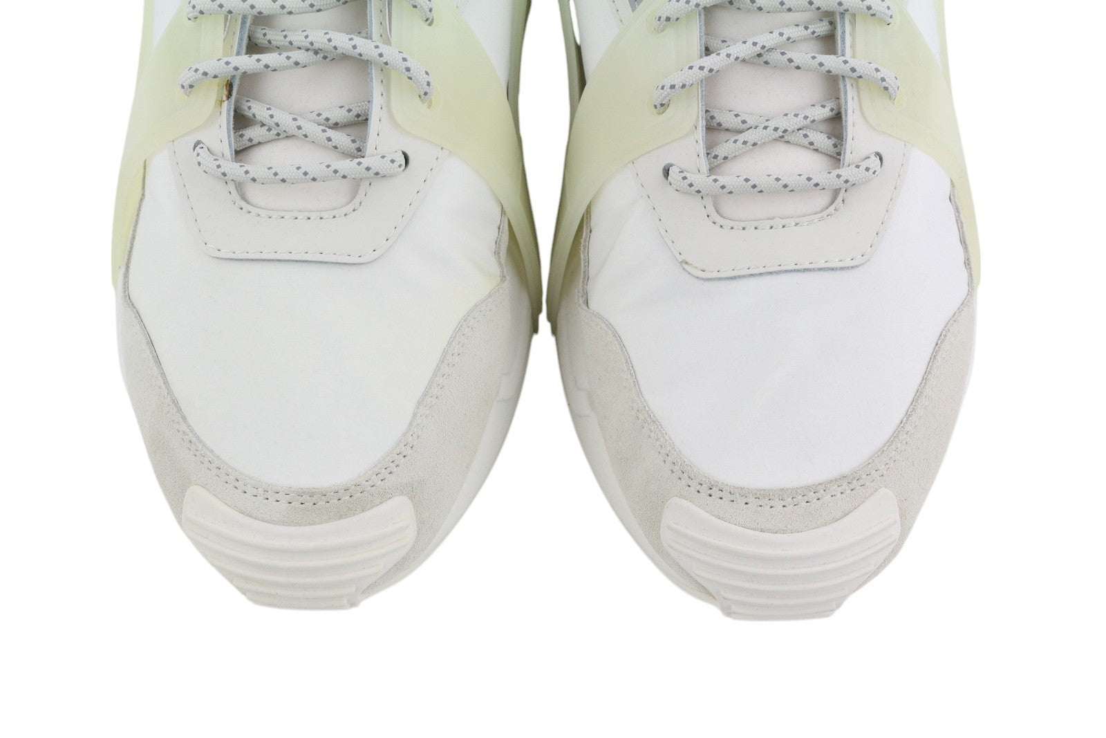 DIESEL S-Serendipity Mask Men Sneakers EU45 White Almond Toe Laced Logo RRP€130