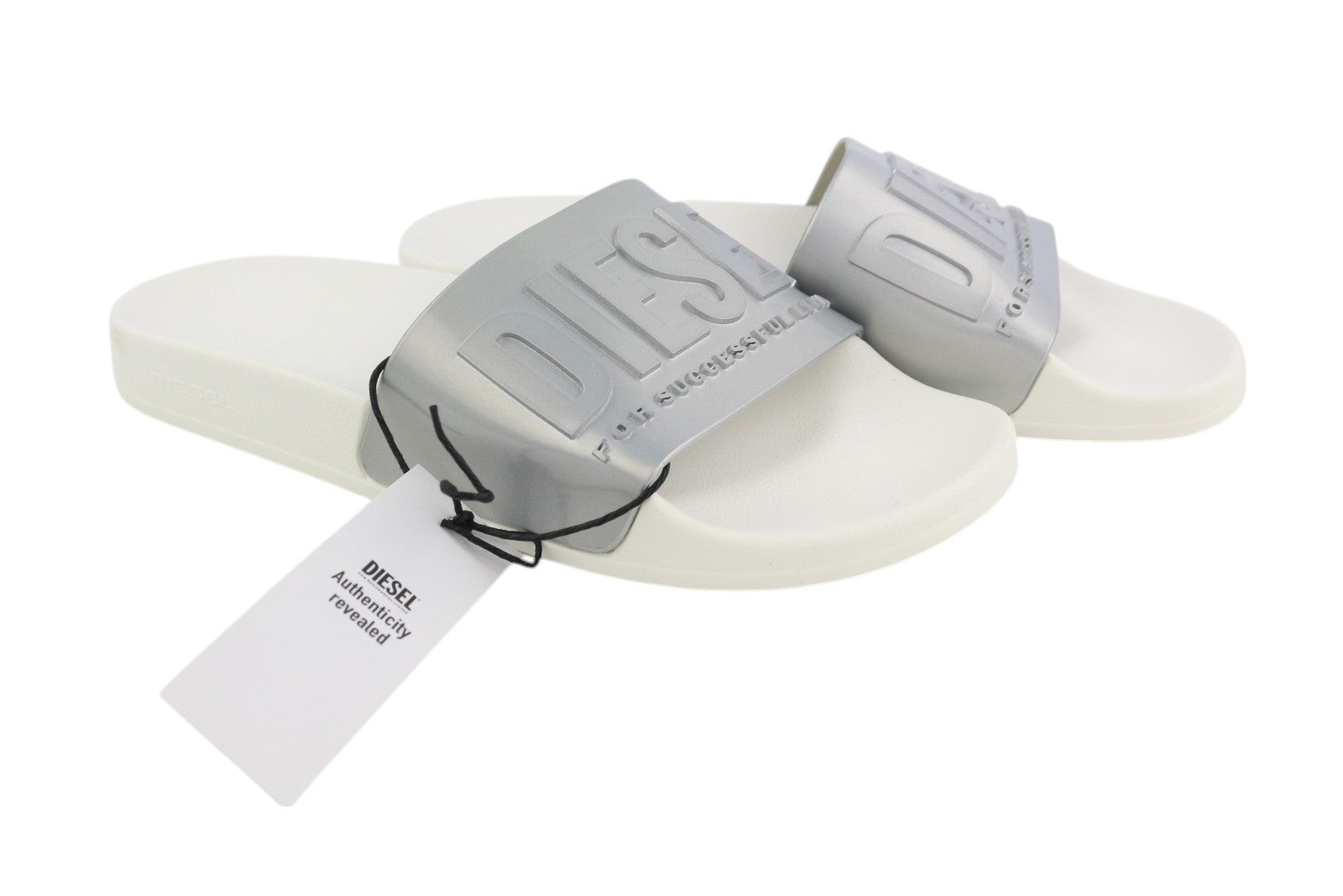 DIESEL Sa-Mayemi Women Sandals EU37 Light Beach Slippers Open Toe Slide Logo