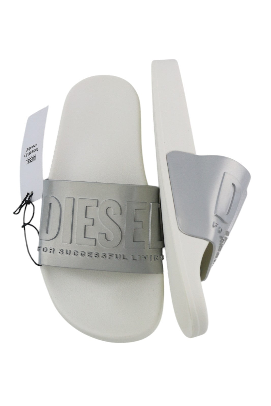 DIESEL Sa-Mayemi Women Sandals EU37 Light Beach Slippers Open Toe Slide Logo