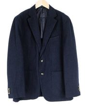 Men's SUITSUPPLY Havana Blazer UK44R Slim Navy Formal Wool Cotton Linen