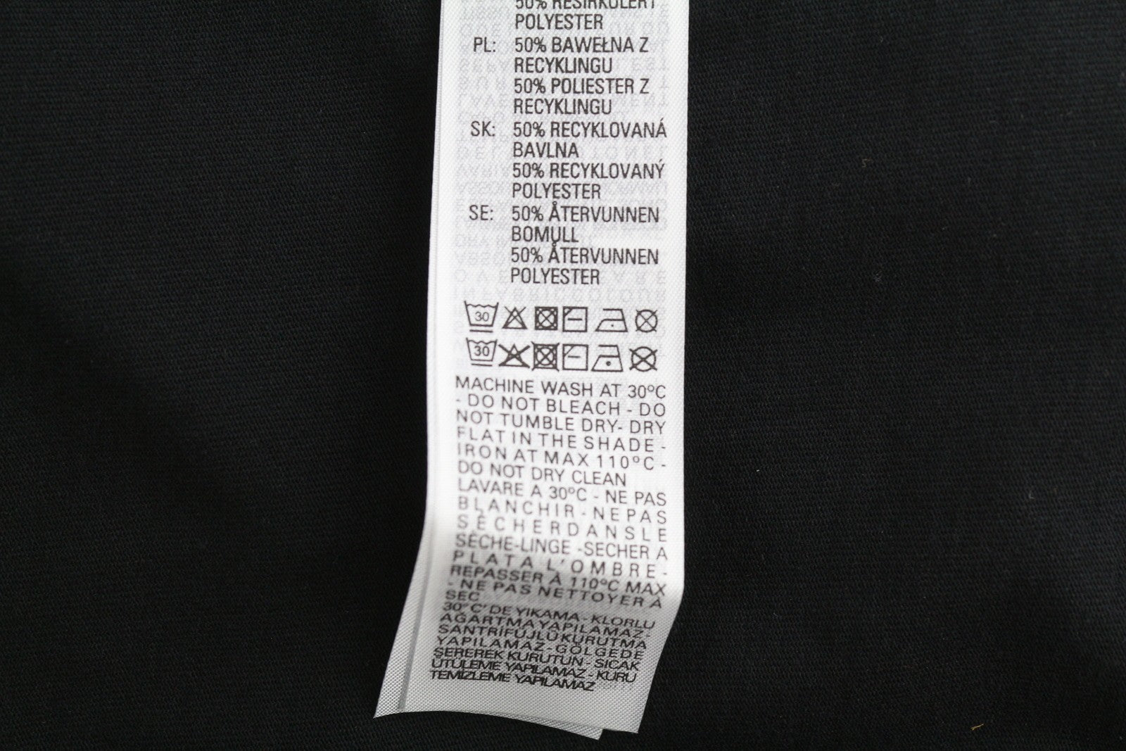 DIESEL T-Just-B59 Men's T-Shirt M Black Short Sleeve Crew Collar Tricot Recycled