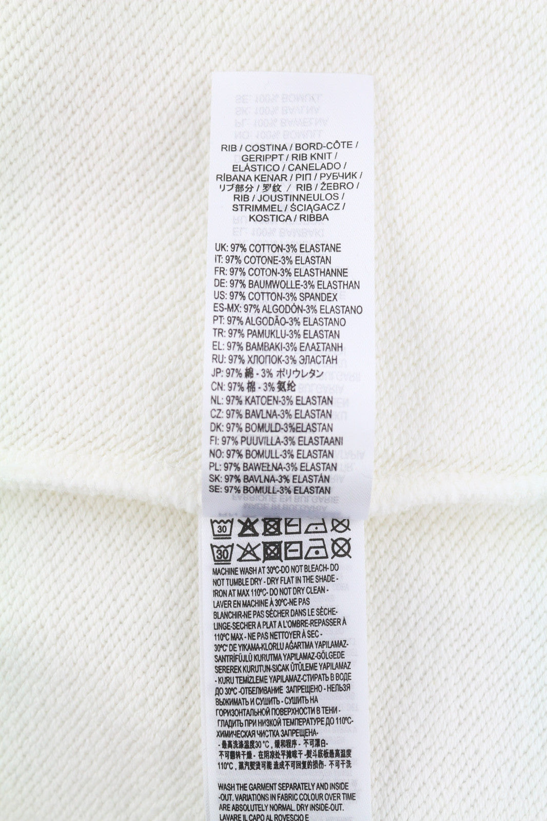 DIESEL S-Saint-Division Men Sweatshirt 2XL White Pullover Half Zip RRP€225