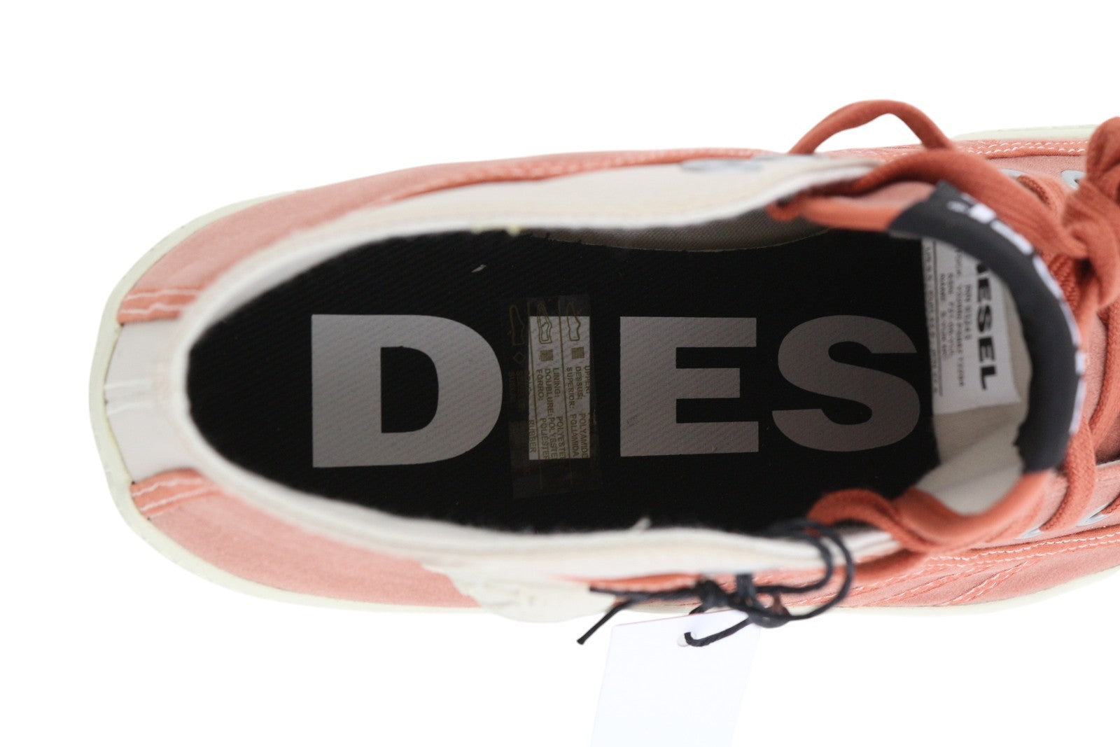 DIESEL S-Yuk Mc Men Sneakers EU42.5 Ankle Top Laced Almond Toe Logo RRP€140