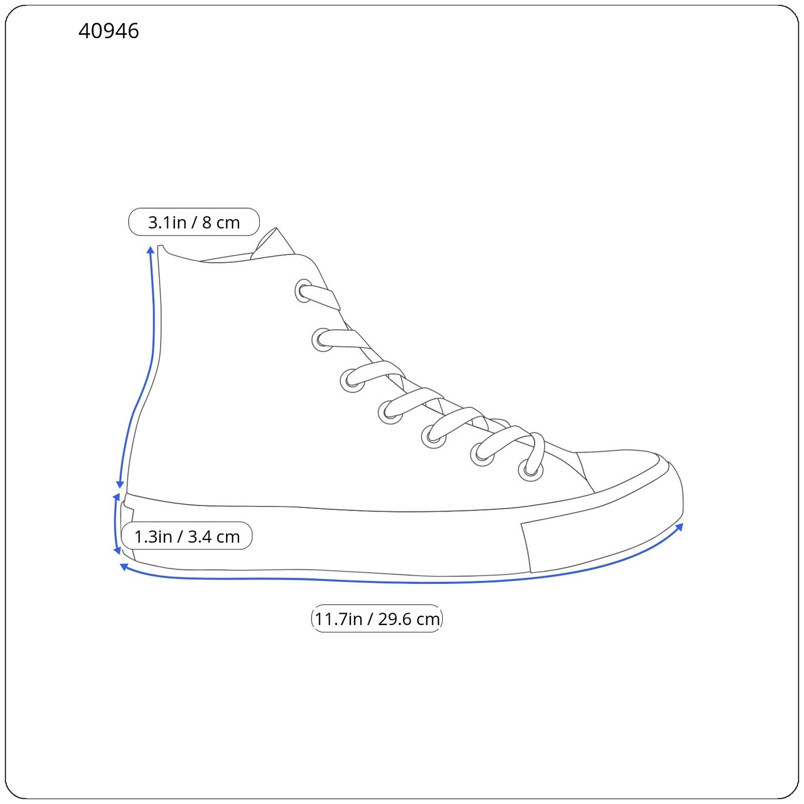 DIESEL S-Yuk Mc Men Sneakers EU42.5 Ankle Top Laced Almond Toe Logo RRP€140