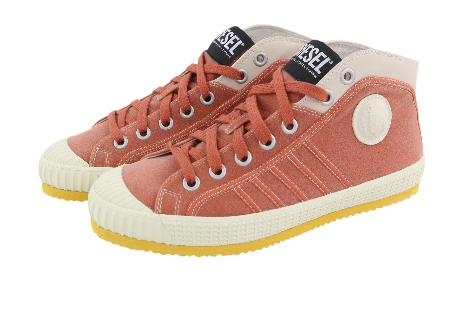 DIESEL S-Yuk Mc Men Sneakers EU42.5 Ankle Top Laced Almond Toe Logo RRP€140