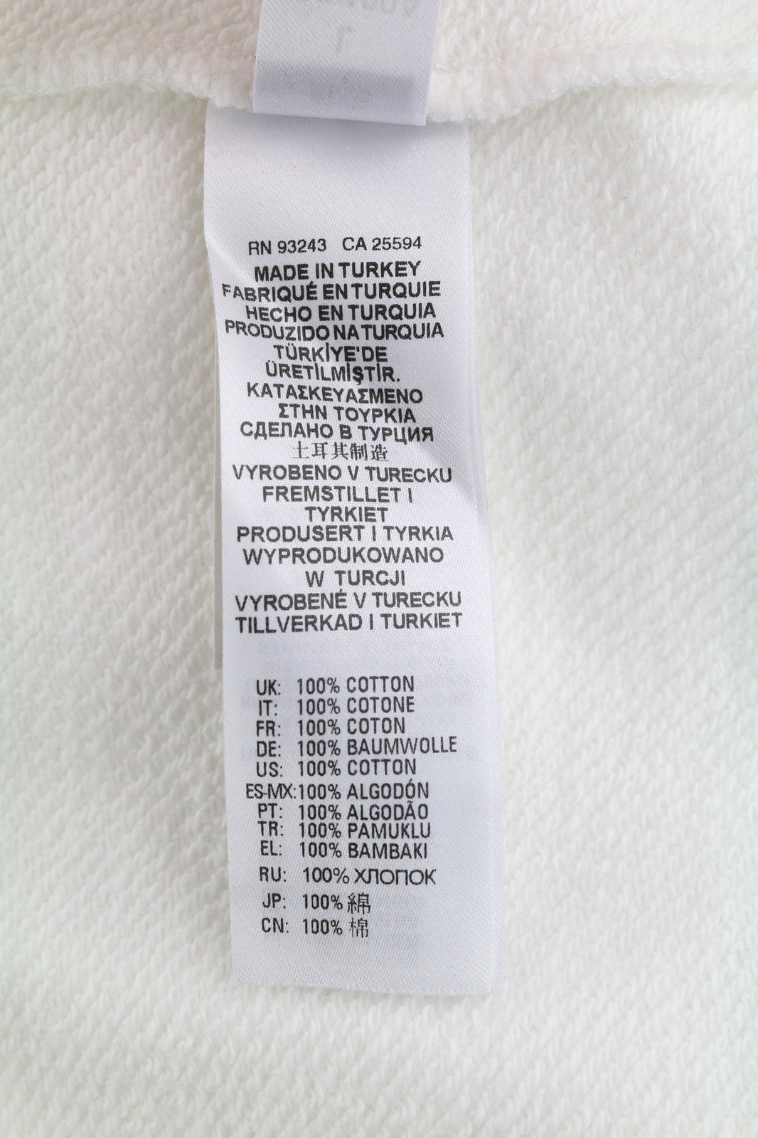 DIESEL D4D-21 Men Hoodie 2XL White Cotton Pullover Kangaroo Pocket Hood RRP€175