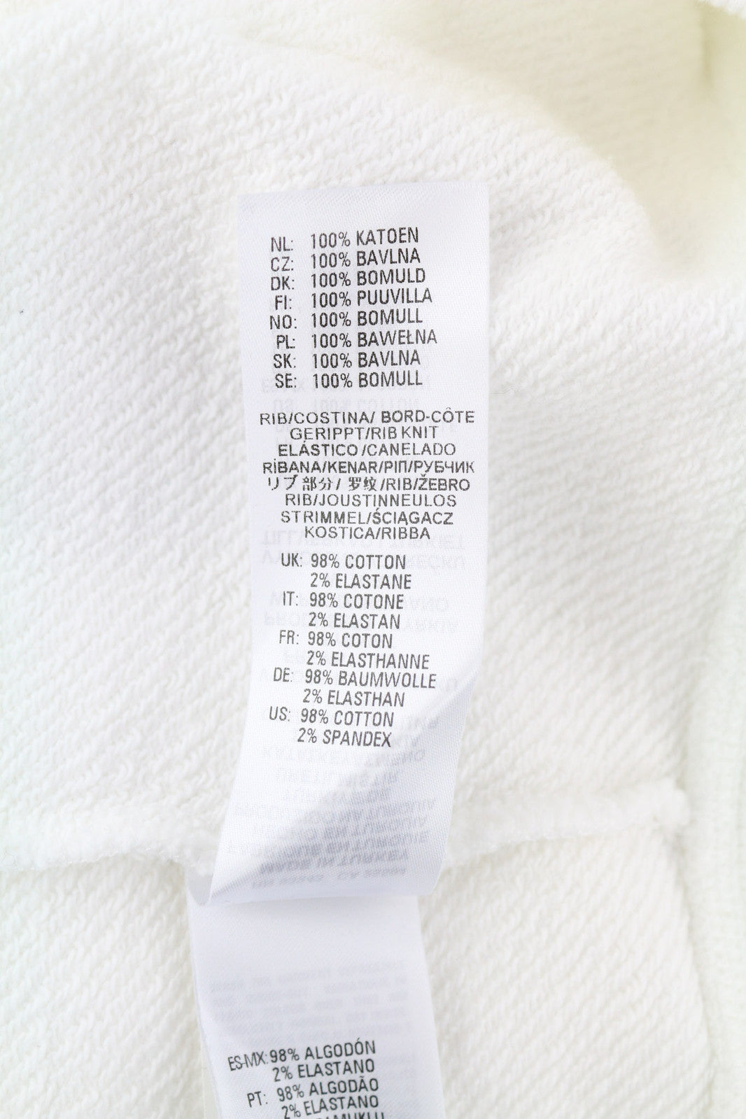 DIESEL D4D-21 Men Hoodie 2XL White Cotton Pullover Kangaroo Pocket Hood RRP€175