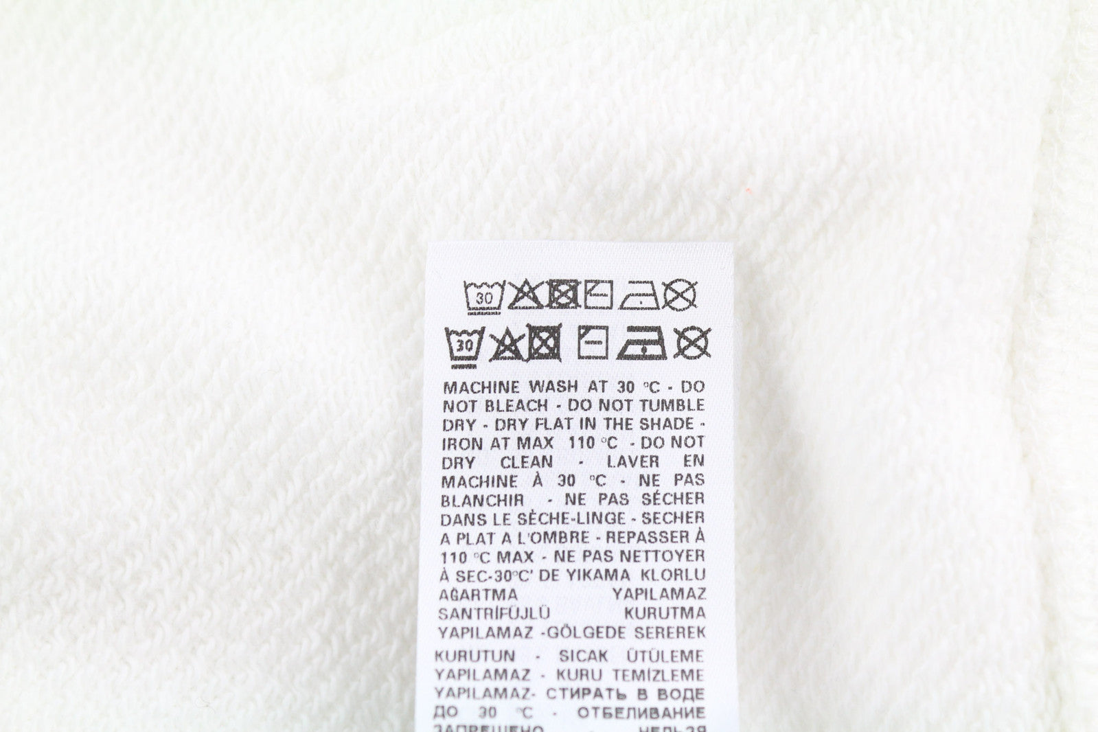 DIESEL D4D-21 Men Hoodie L White Cotton Pullover Kangaroo Pocket Hooded RRP€175