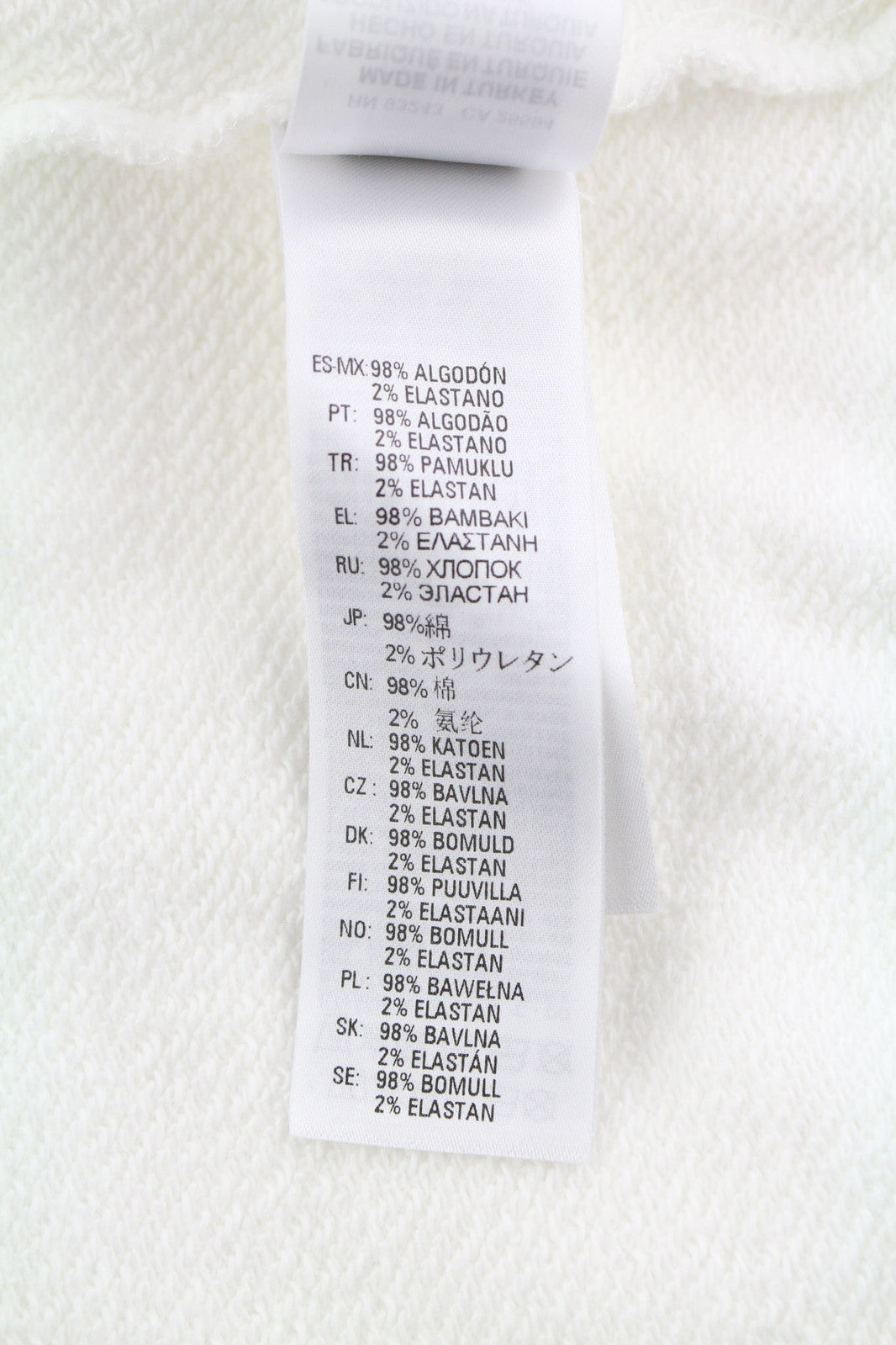 DIESEL D4D-21 Men Hoodie L White Cotton Pullover Kangaroo Pocket Hooded RRP€175