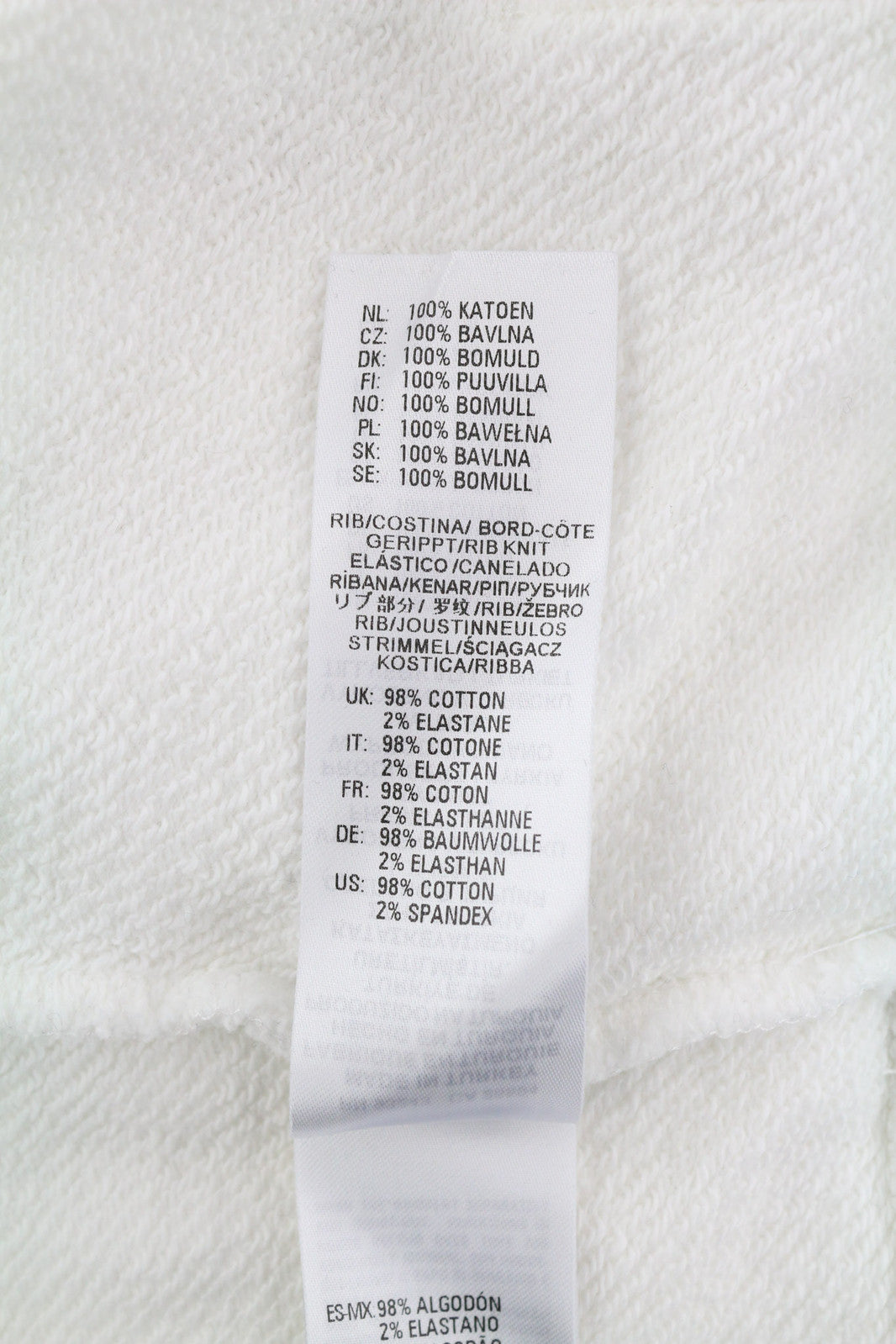 DIESEL D4D-21 Men Hoodie M White Cotton Pullover Kangaroo Pocket Hooded RRP€175